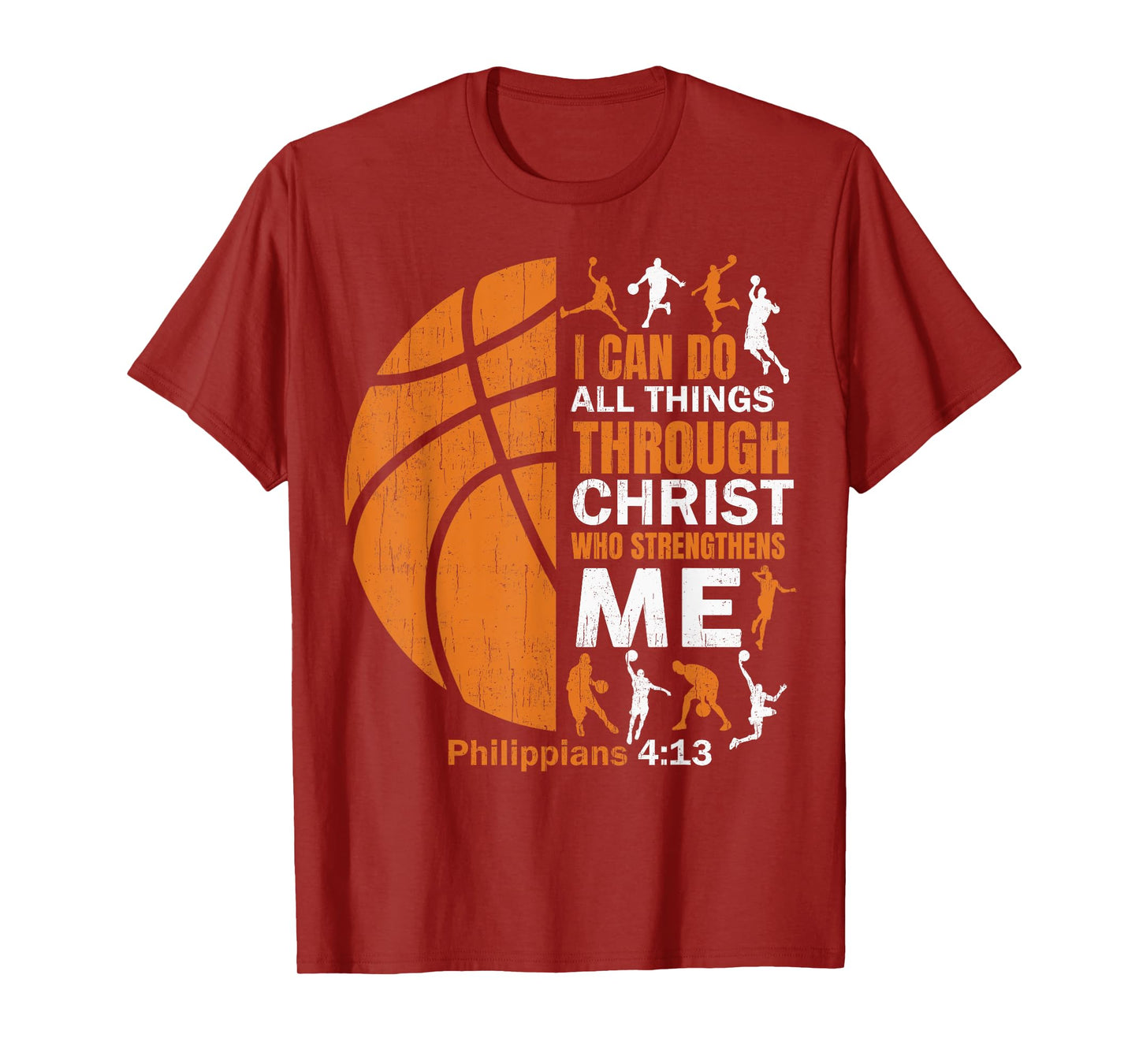 Basketball T Shirt Christian Christ Bible Verse Men Players T-Shirt
