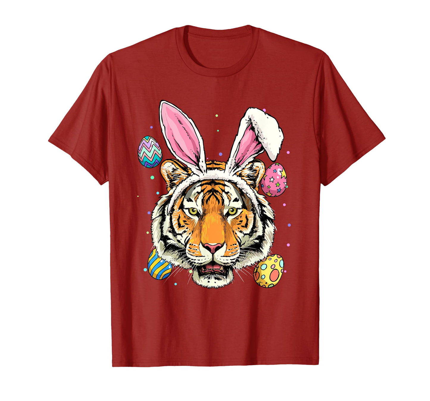 Easter Bunny Tiger Shirt Easter Egg Animal Face Tiger Lover T-Shirt