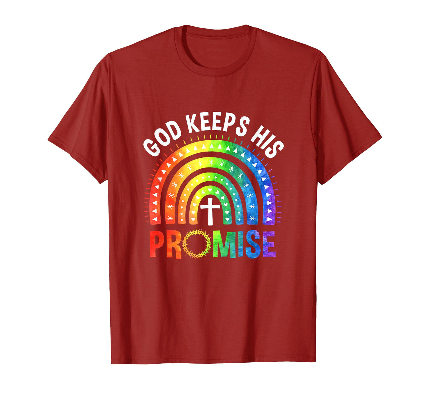 God Keeps His Promise Rainbow LGBT Christian Bible Religious T-Shirt