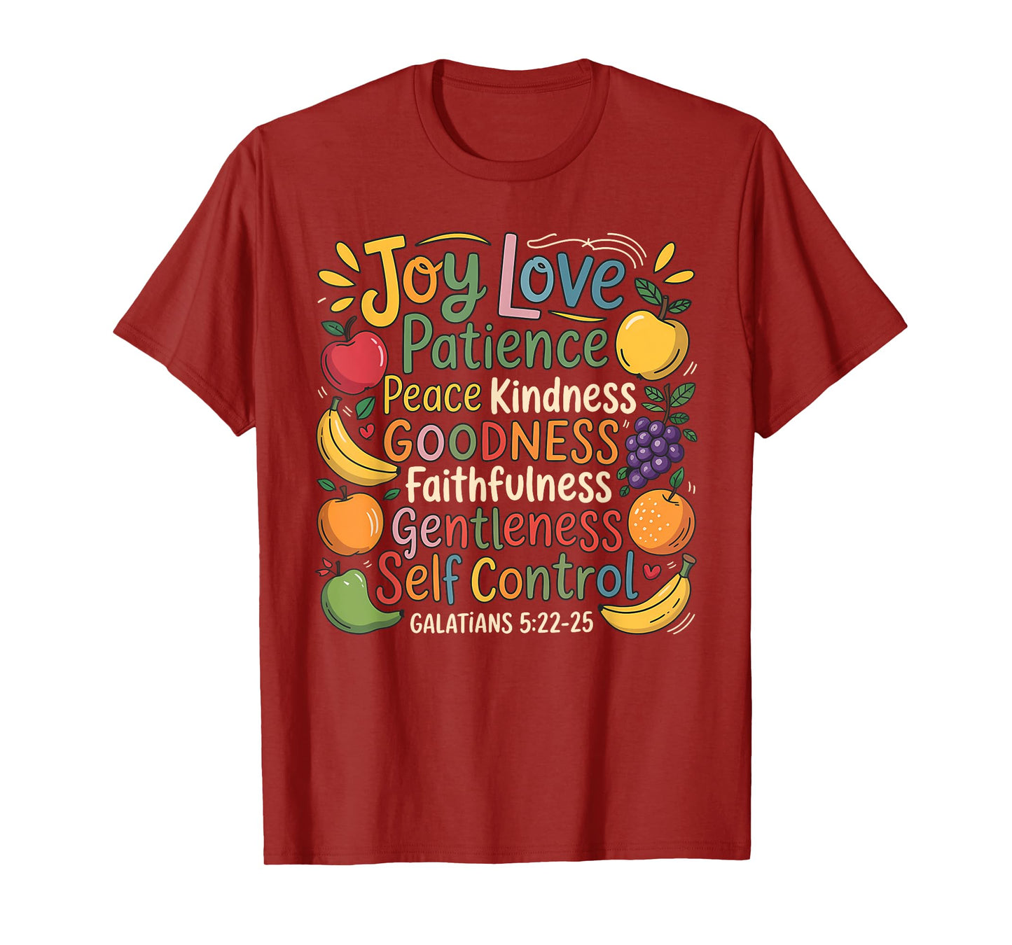 Awesome Galatians Fruit Of The Spirit Religious Verses T-Shirt