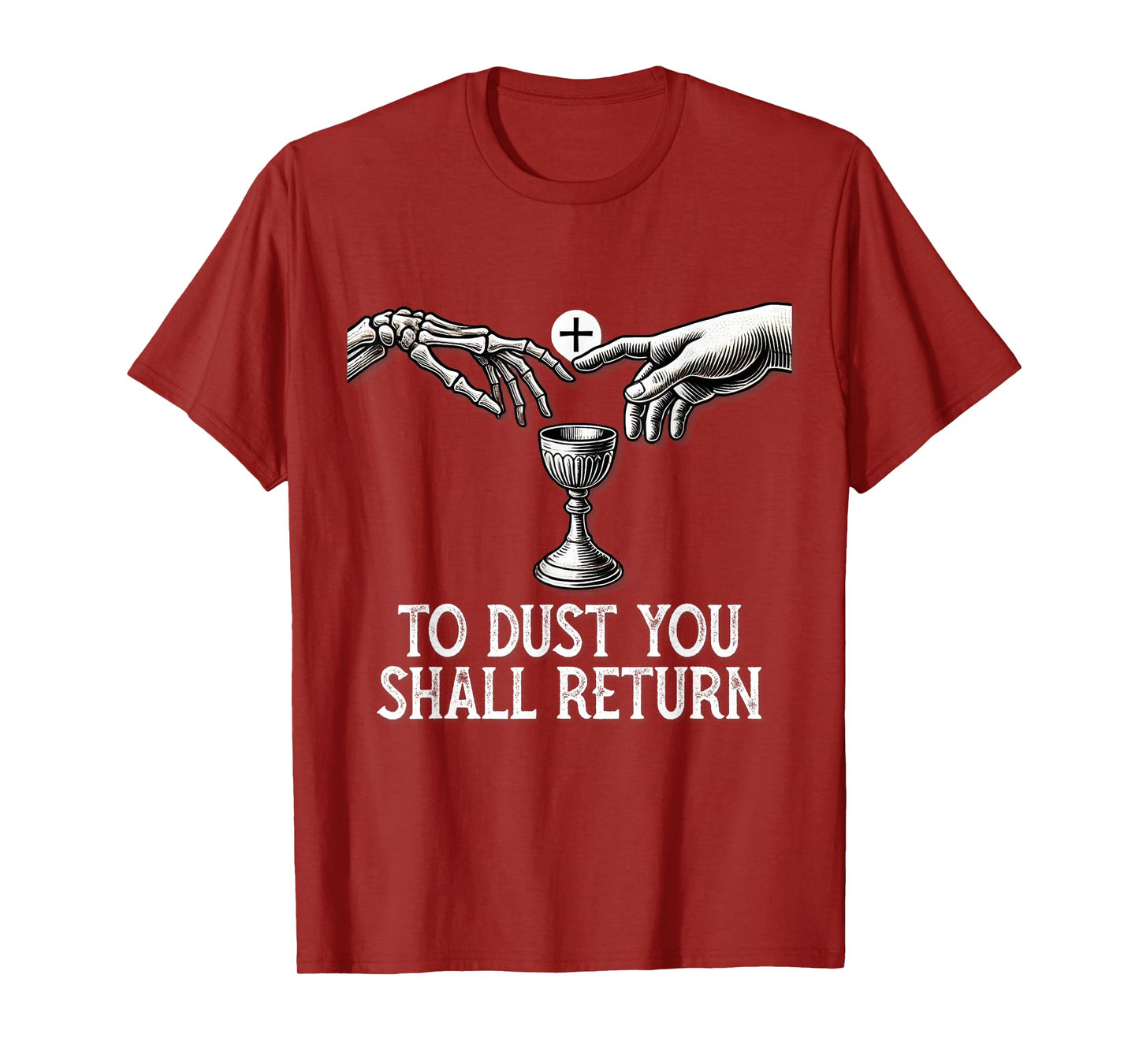 Memento Mori Catholic Eucharist Traditional Latin Mass Skull T-Shirt