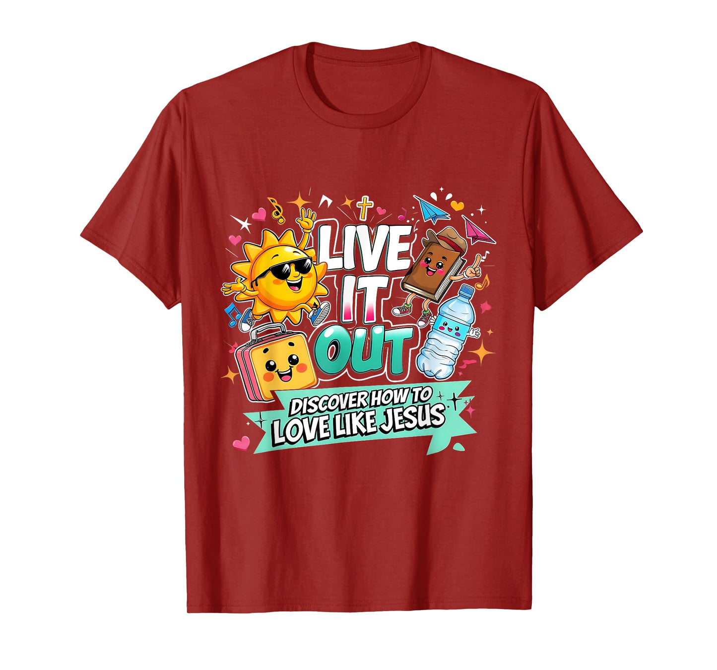 Live It Out Love Like Jesus VBS Summer 2025 Tee T-Shirt