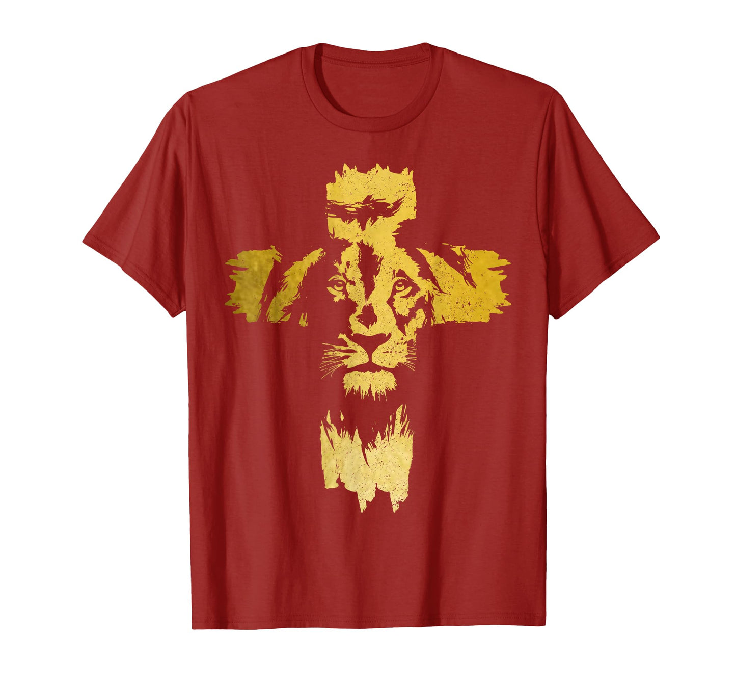 Christian Lion Cross Bible Jesus Religious T-Shirt