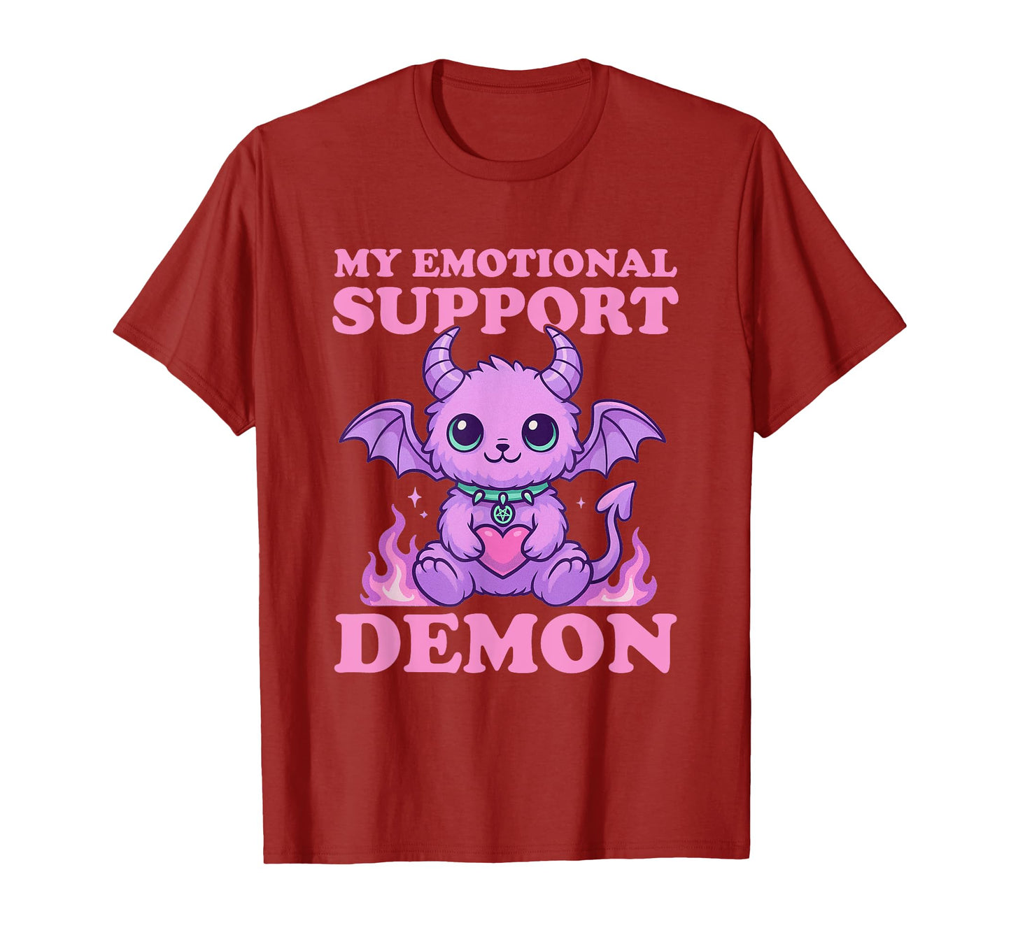 Pastel Goth My Emotional Support Demon Nu Goth Emo Gothic T-Shirt