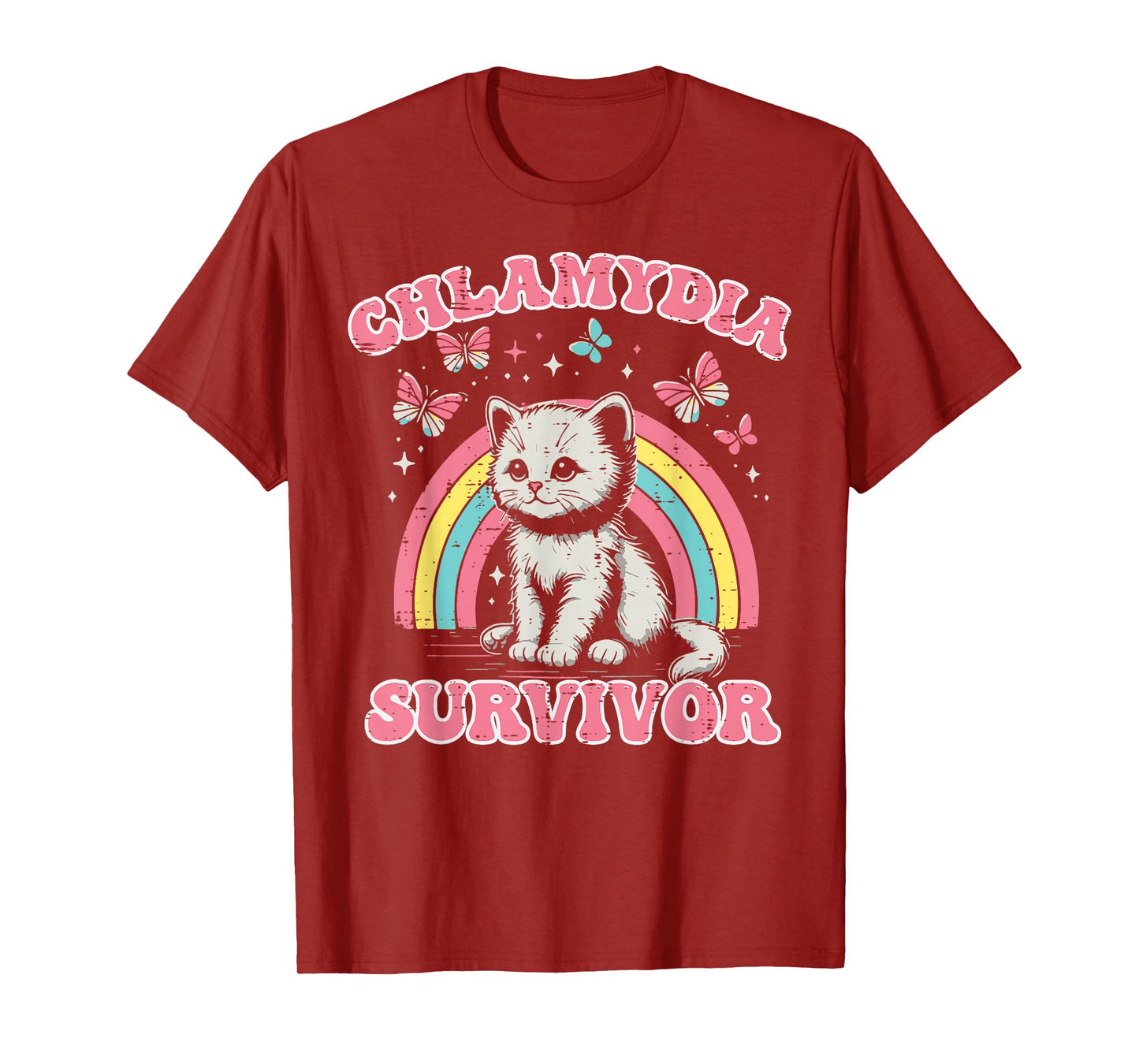 Survivor Cat Funny Cringe Weird Adult Humor Inappropriate T-Shirt