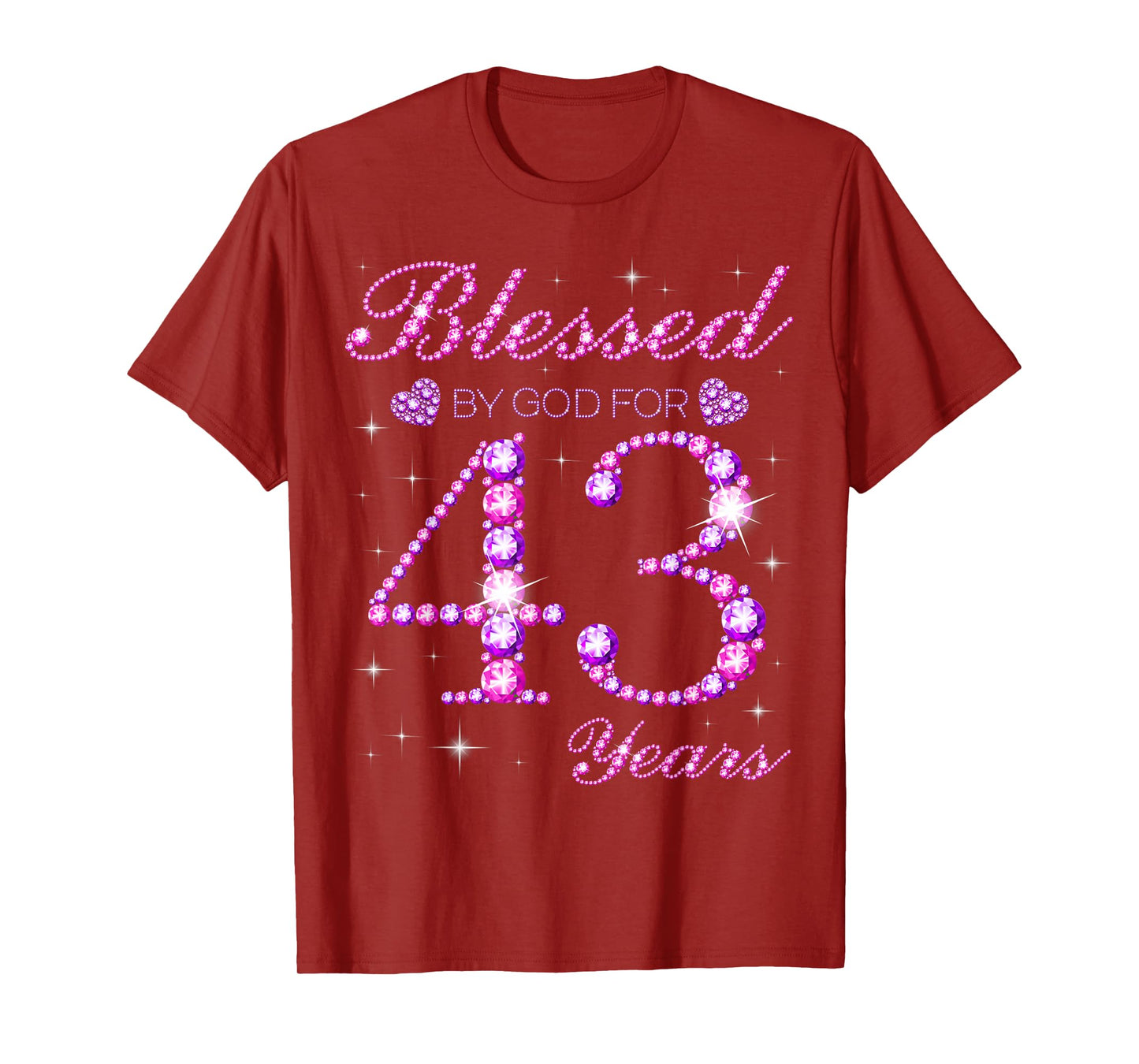 Blessed by God for 43 Years Old 43rd Birthday Party T-Shirt