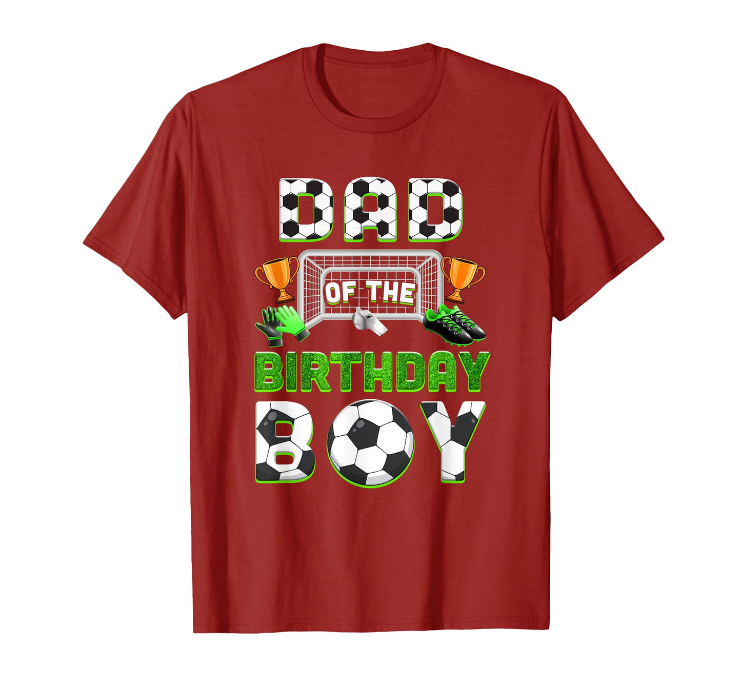 Dad Of The Birthday Boy Soccer Family Matching Party T-Shirt