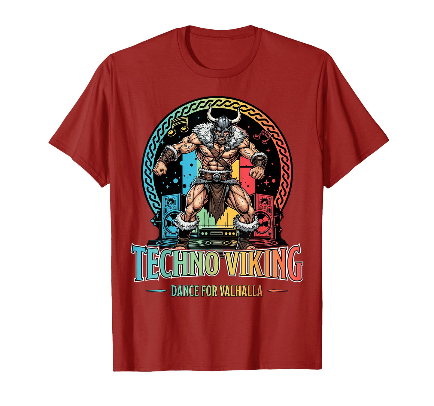 Techno Viking Dance for Valhalla Funny Party Design T-Shirt
