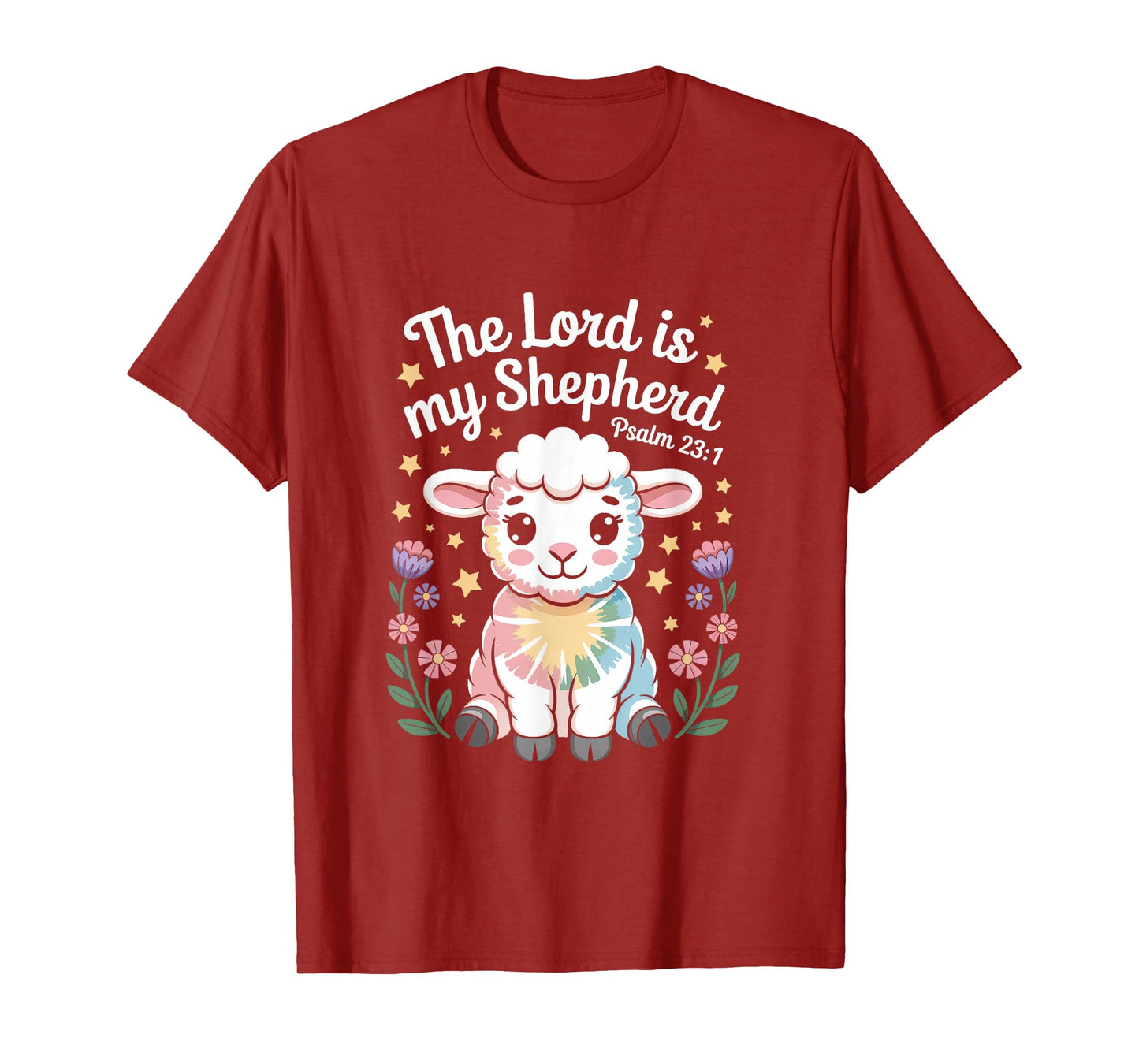 The Lord Is My Shepherd Faith Bible Verse Easter Christian T-Shirt
