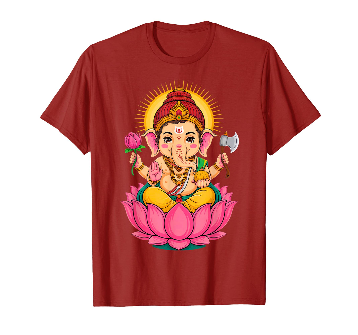 Hindou Ganesh Puja Elephant God India Méditation Yoga Murti T-Shirt
