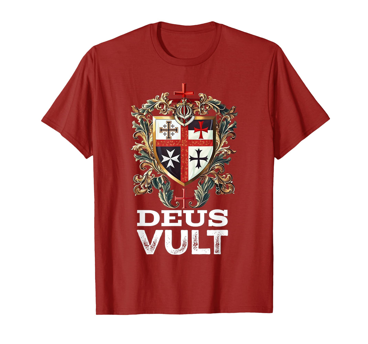 Catholic Knight Templar Crusader Cross Latin T-Shirt