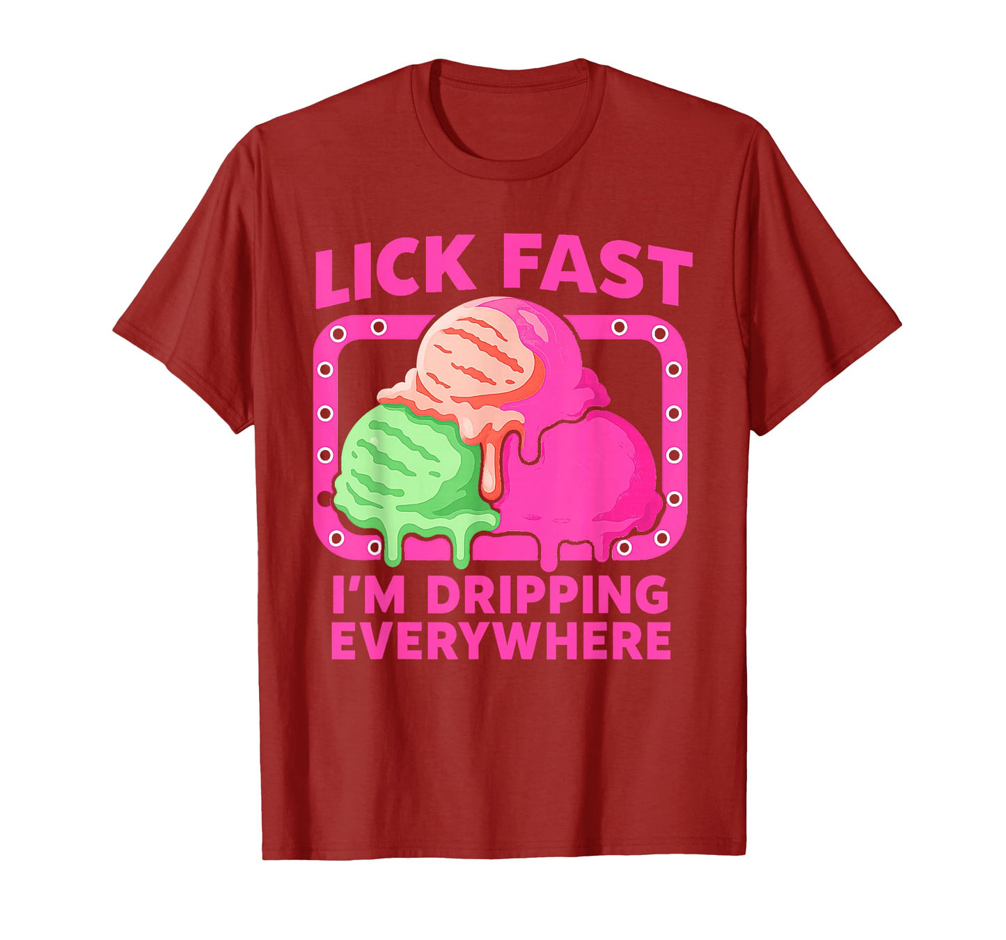 Ice Cream Cone Funny Icecream Quote Cute Flavors Saying T-Shirt