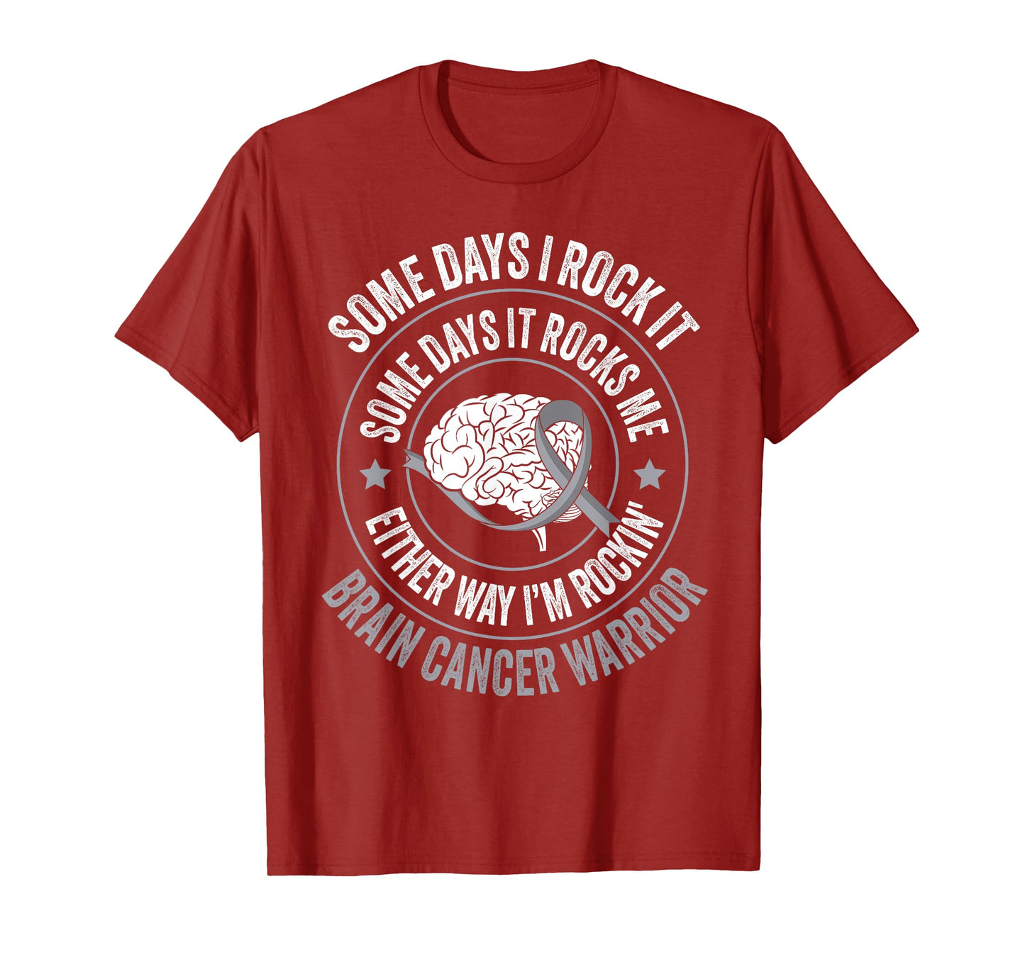 Brain Tumor Warrior Funny Brain Cancer T-Shirt