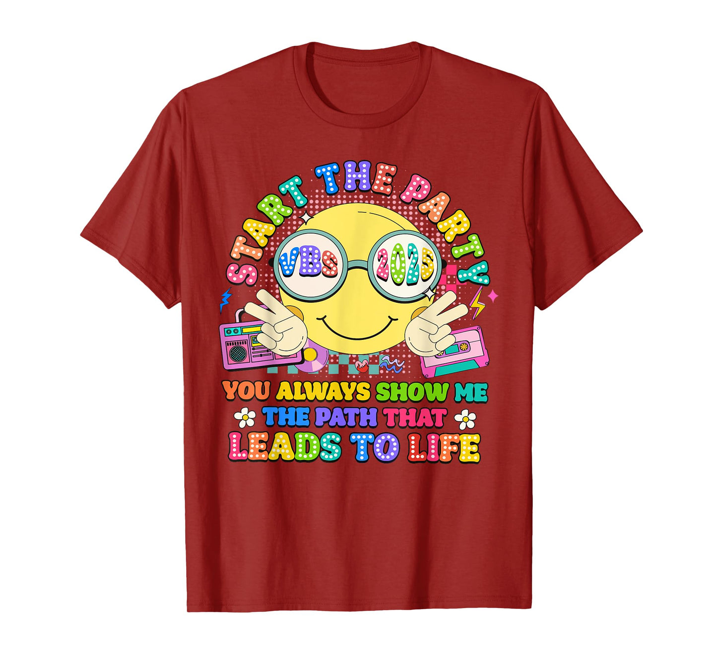 Groovy Start The Party VBS 2025 Show Me The Path Christian T-Shirt