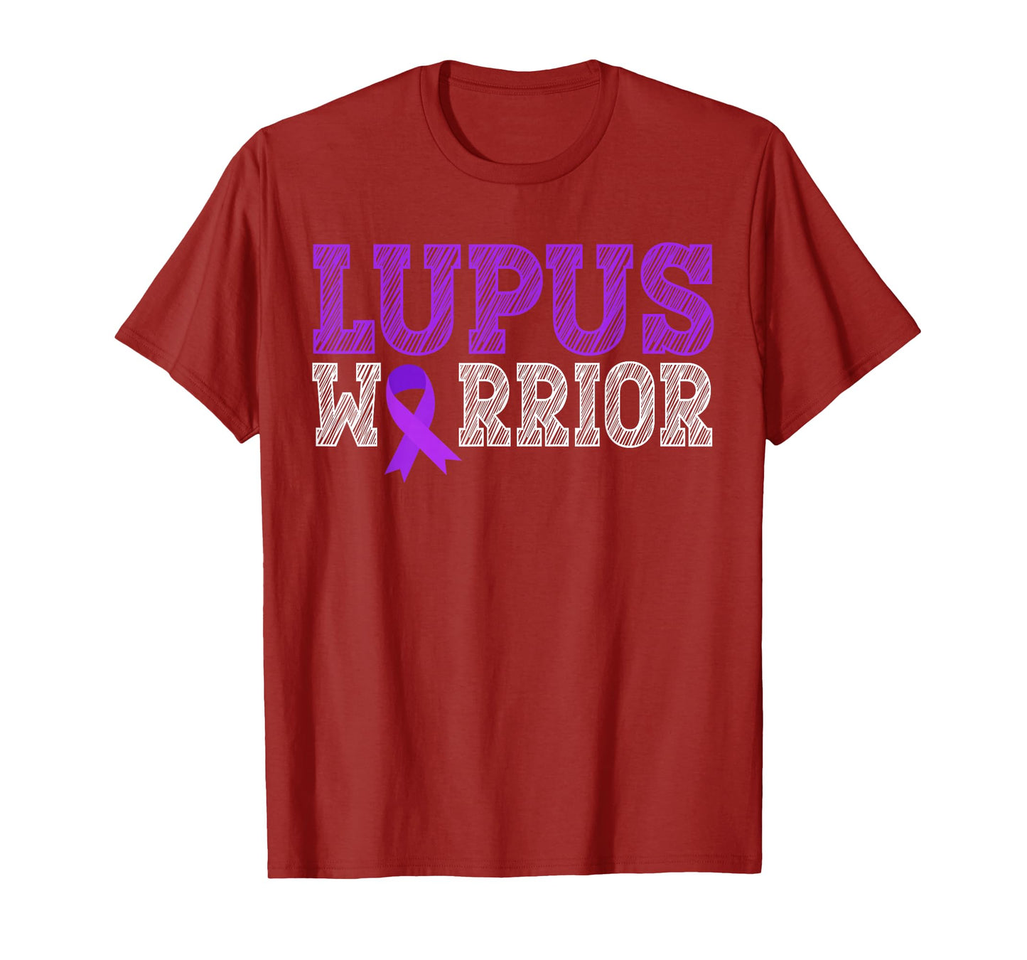 Lupus Warrior Purple Ribbon Lupus Awareness Month for Women T-Shirt