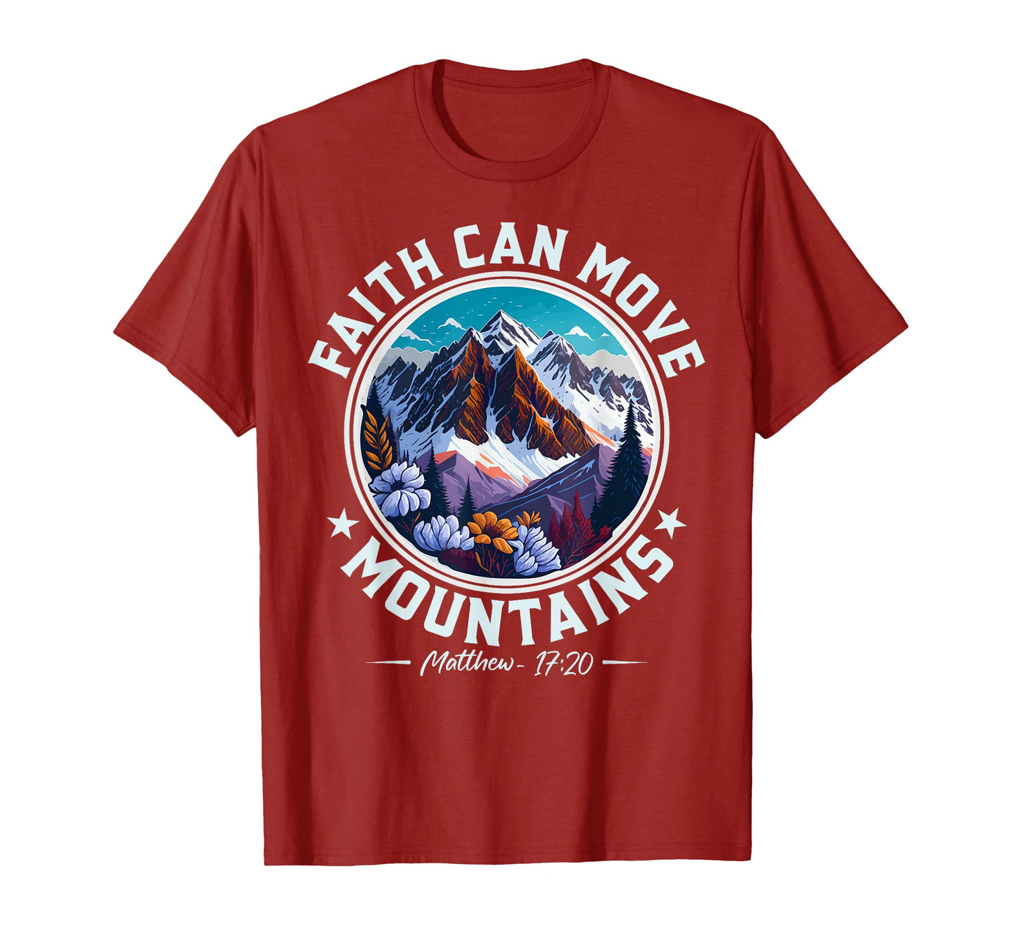 Christian Lovers Faith Can Move Mountains Jesus Faith Jesus T-Shirt