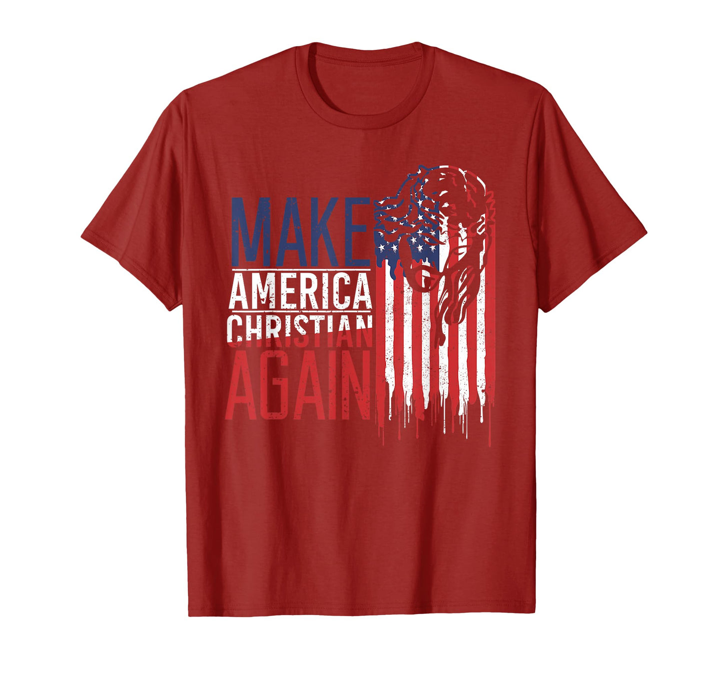 Make America Christian Again T-Shirt USA Jesus Faith Tee T-Shirt