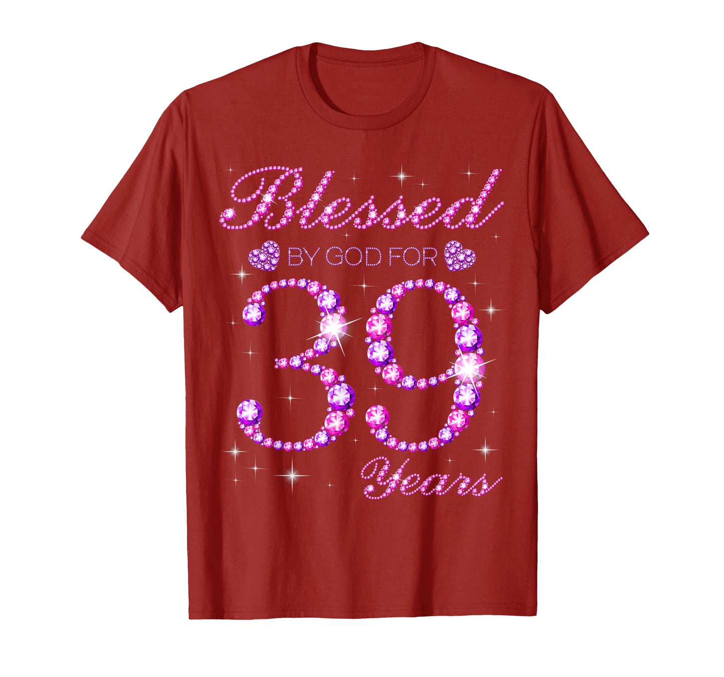 Blessed by God for 39 Years Old 39th Birthday Party T-Shirt