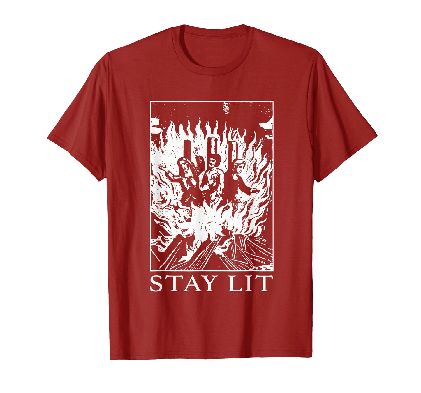 Occult Stay Lit Satan Devil Hell Unholy Antichrist Witch T-Shirt