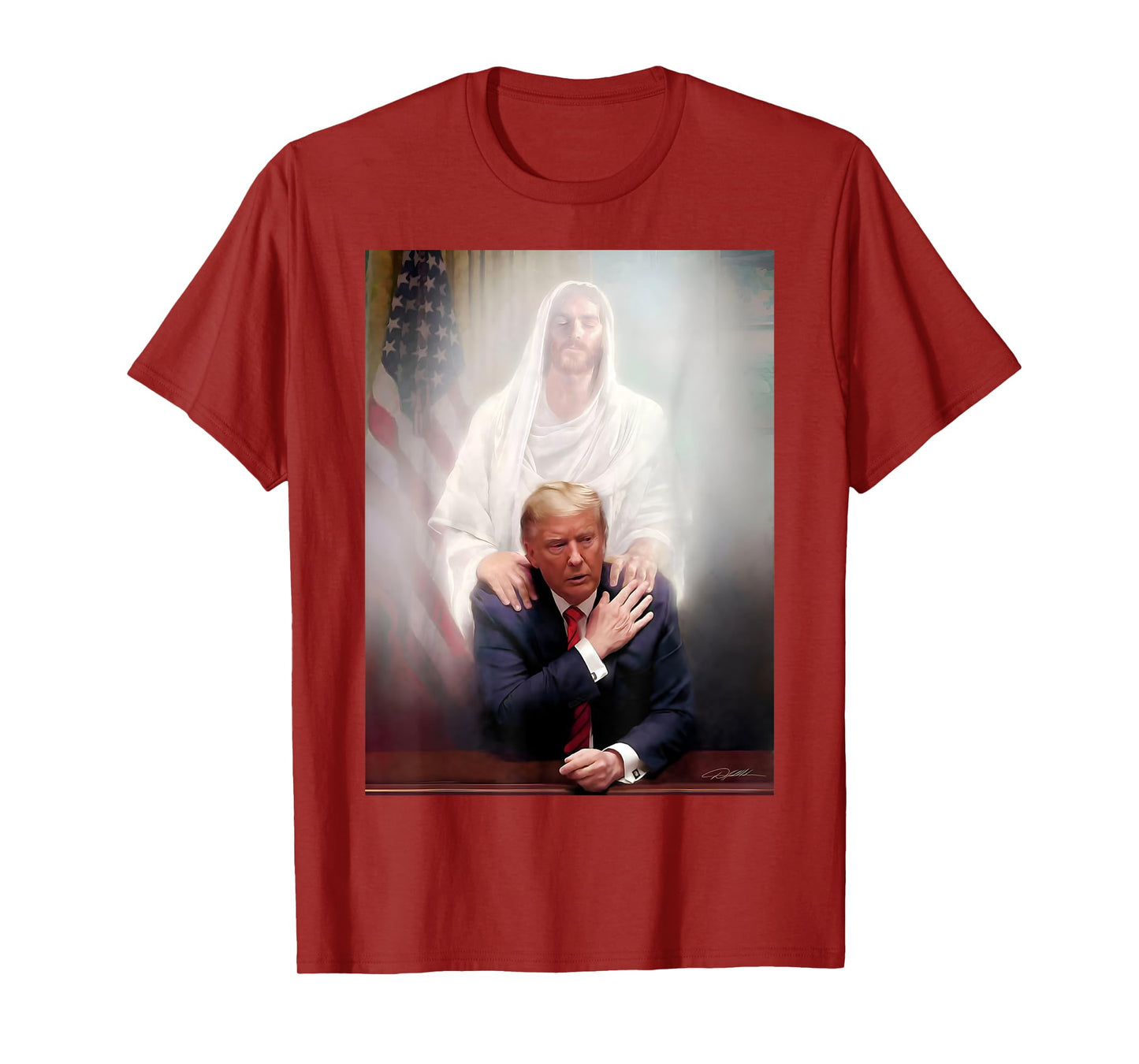 Trump and Jesus Pray's Trump Vote Trump For President 2024 T-Shirt