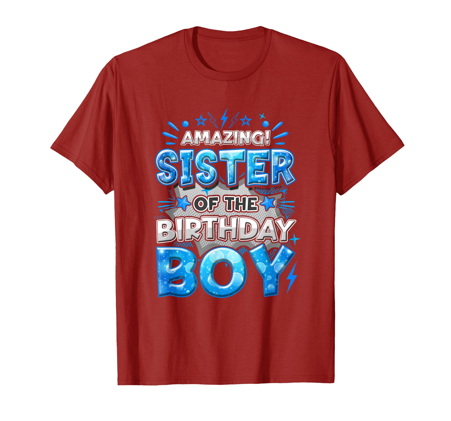 Amazing Sister Of The Birthday Boy Matching Family Party T-Shirt