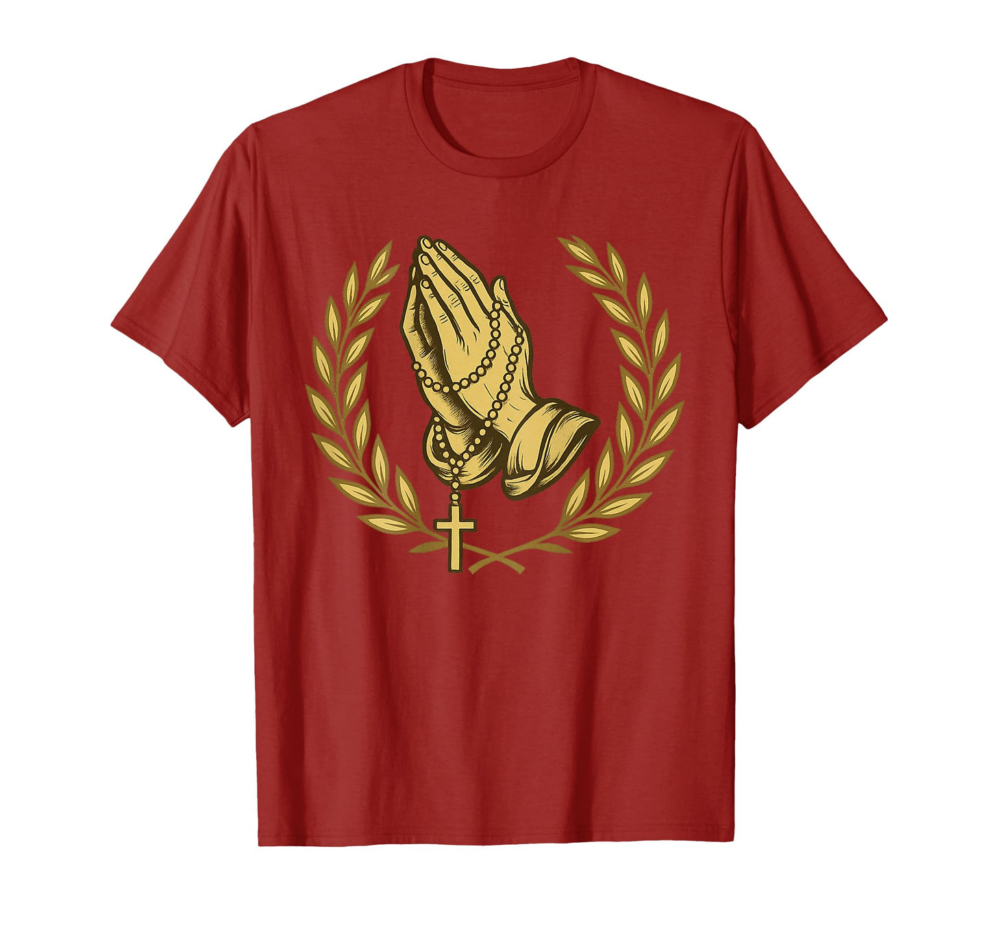 Praying Hands: Rosary Prayer - Catholic T-Shirt