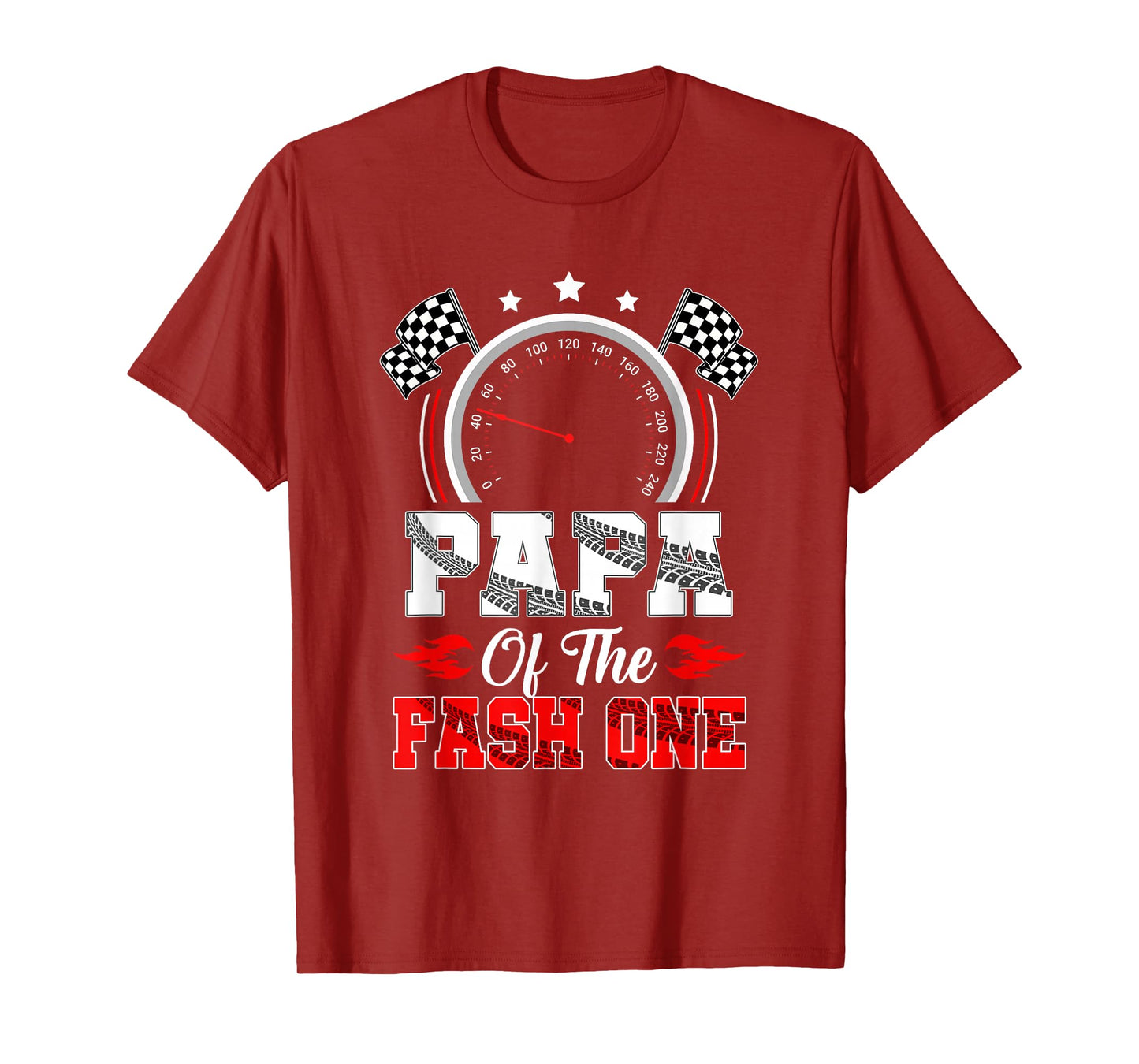 Papa Of The Fast One 1St Birthday Racing Car Family T-Shirt