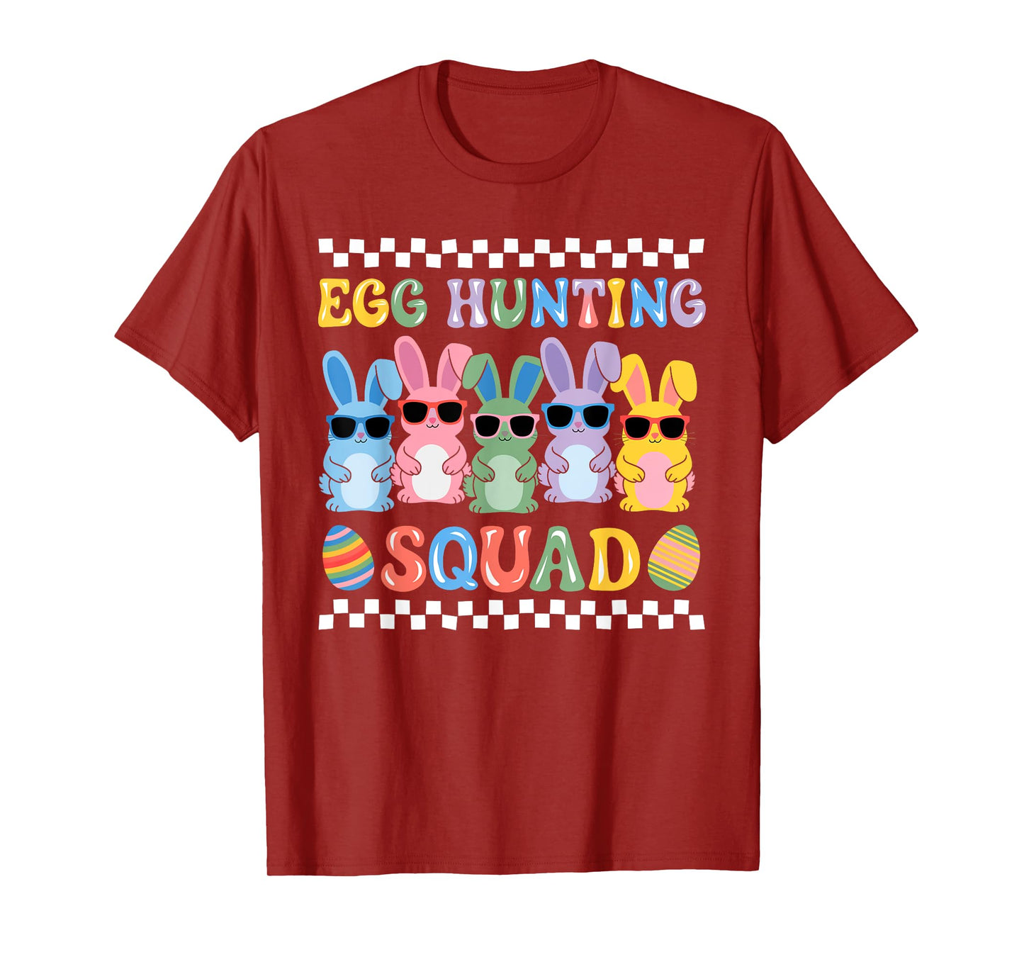 Happy Easter Bunny Egg Hunting Squad Crew Family Boy Girl T-Shirt