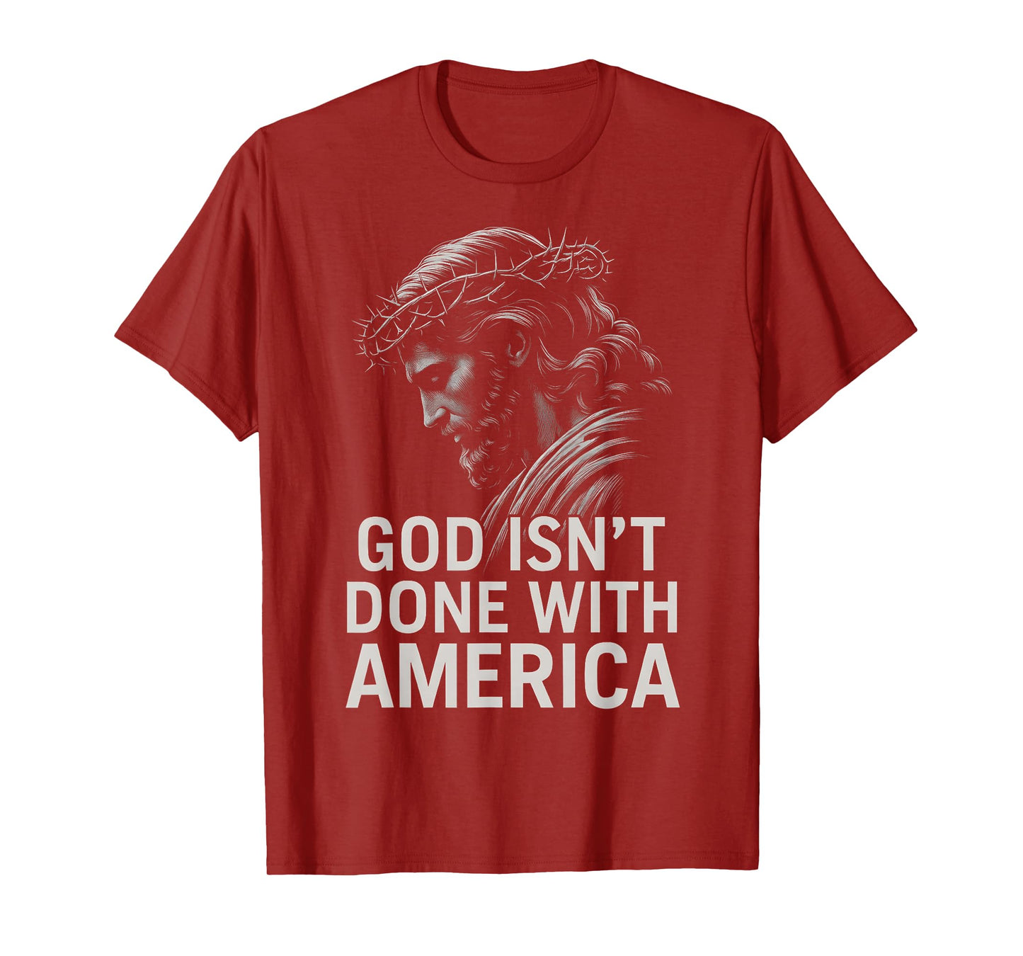 HUGvyn God Isn’t Done with America Christian Faith Patriotic T-Shirt