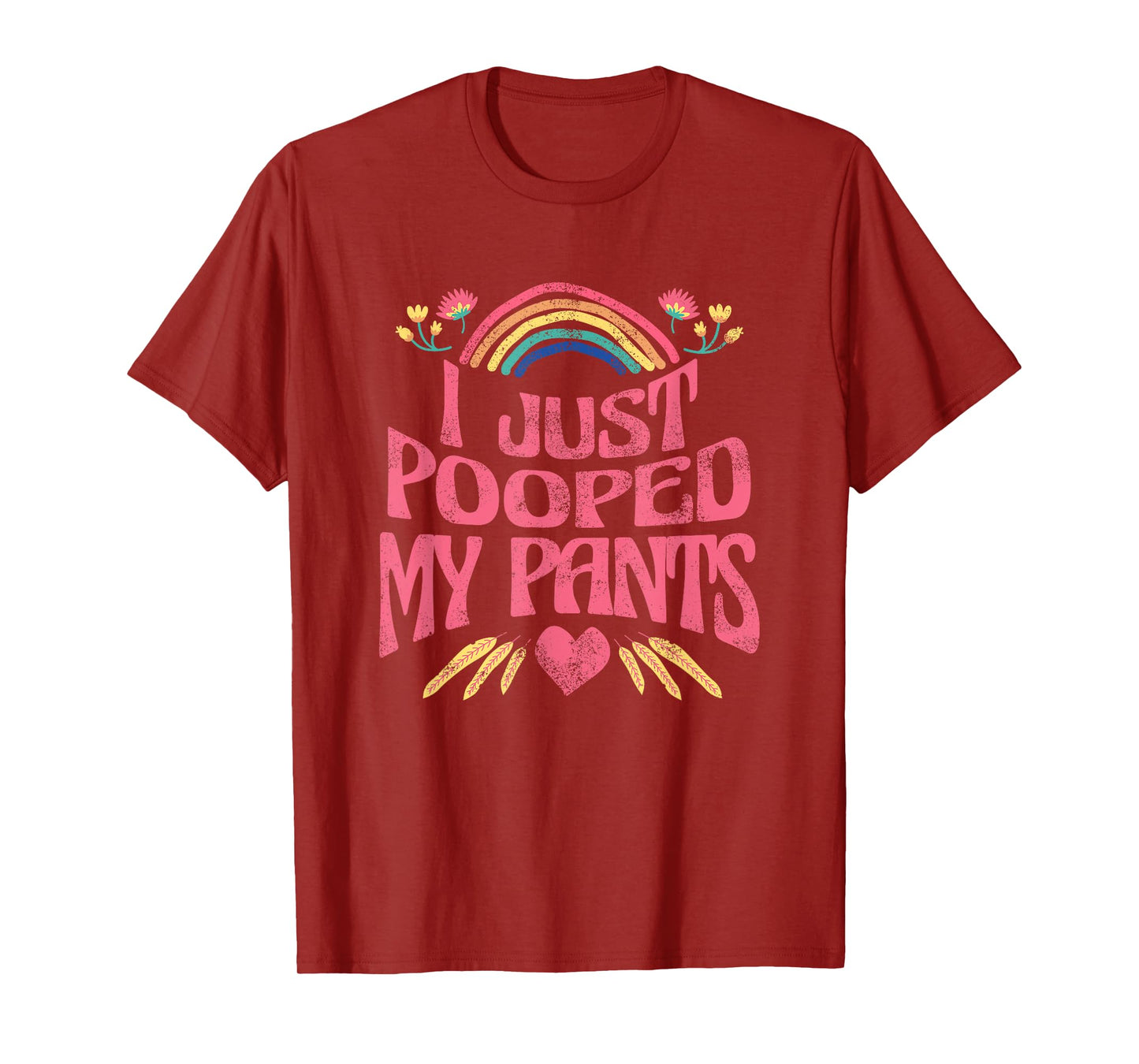 I Just Pooped My Pants Funny Adult Humor Meme T-Shirt, Small, Black