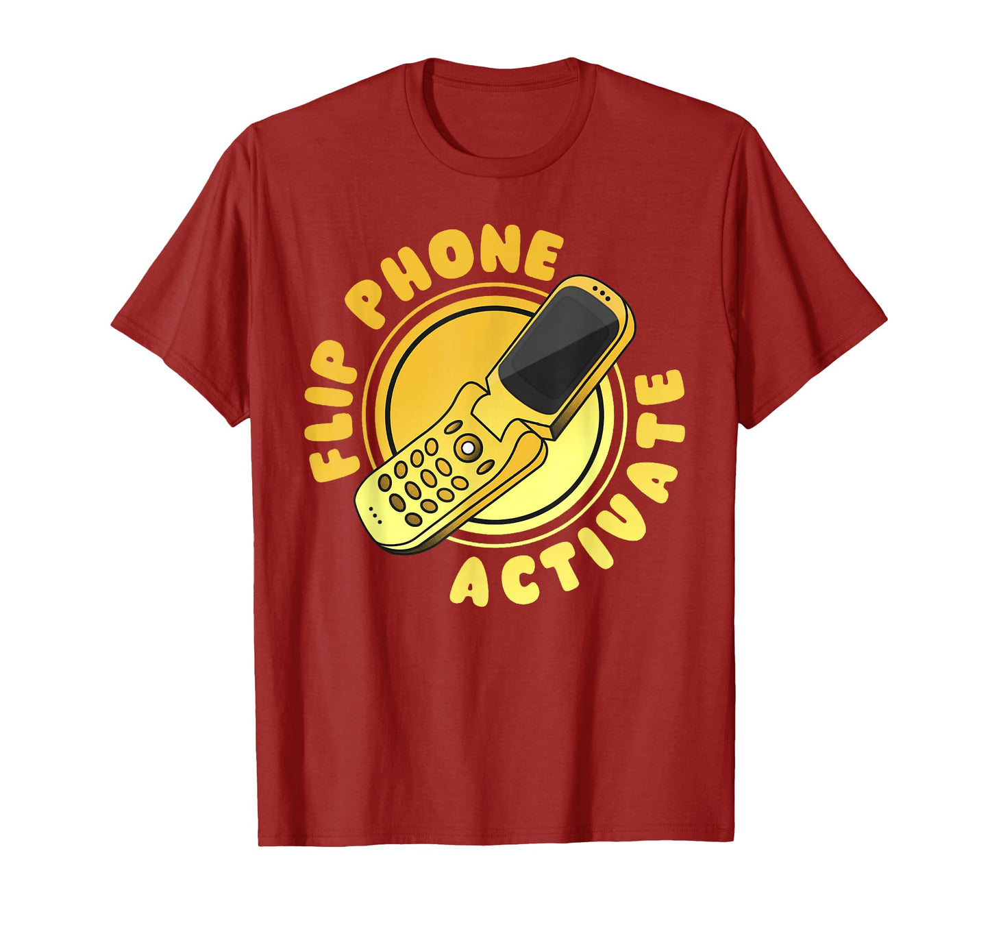 Retro Quote Flip Phone Activate Funny T-Shirt