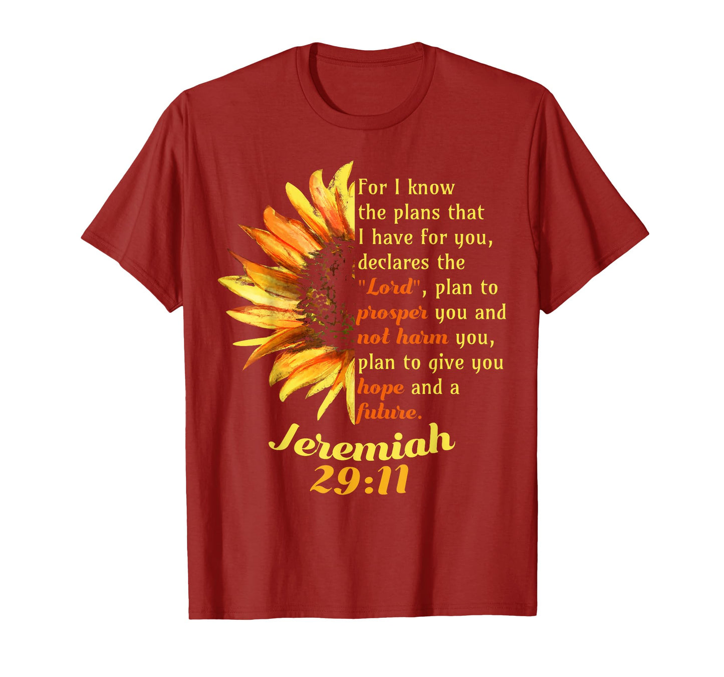 Jeremiah 29:11 Bible Christian Christian T-Shirt