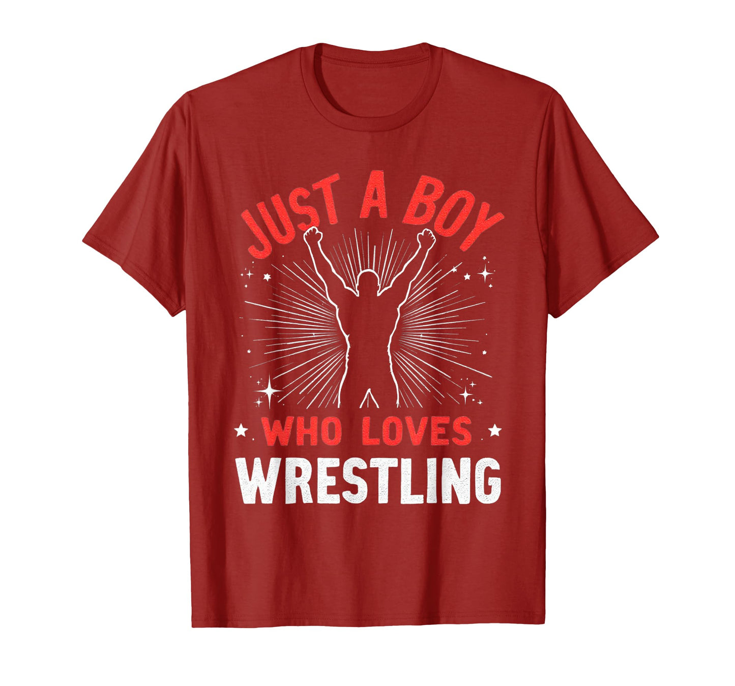 Just A Boy Who Loves Wrestling, Boys & Kids, Wrestler Boy T-Shirt