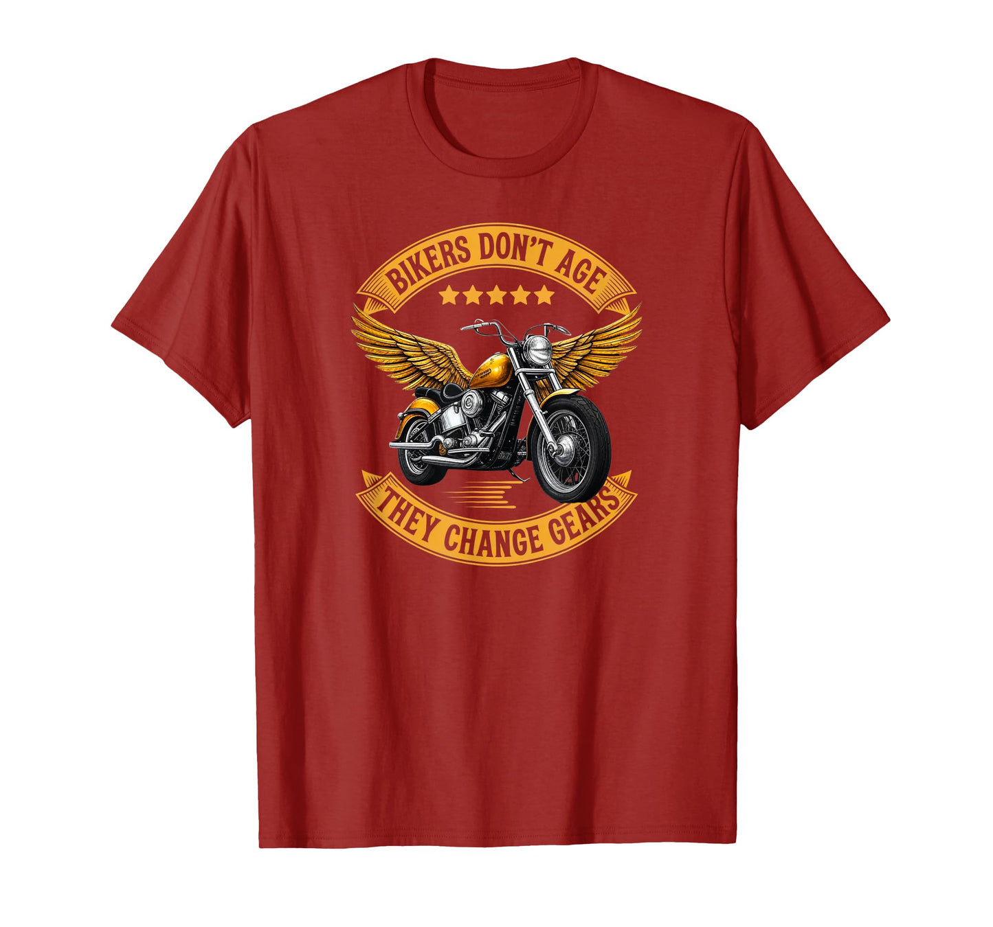 Bikers Don’t Age They Change Gears Motorcycle T-Shirt