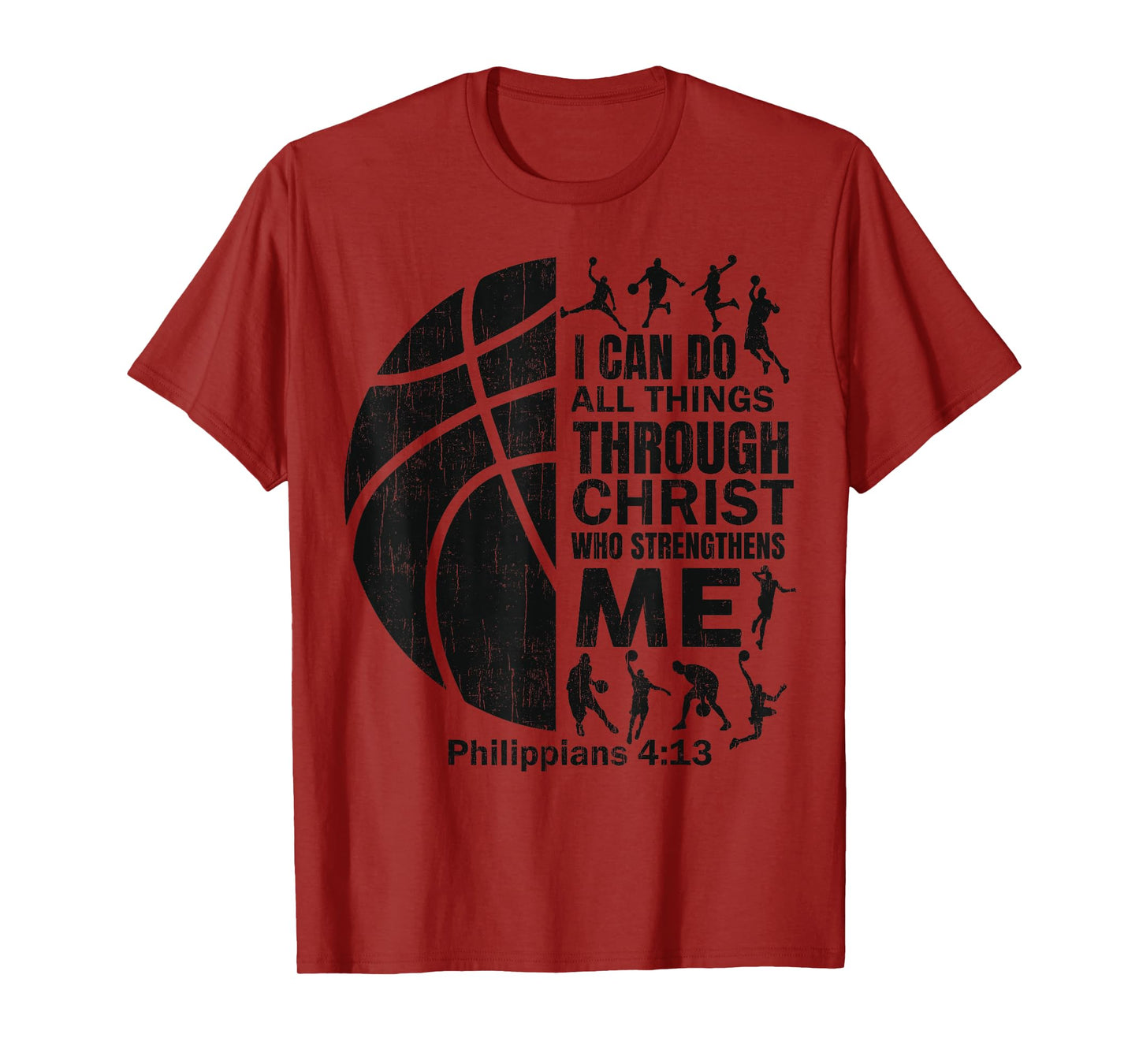 Basketball-Shirt Bible Verse Men Boys Kid Christian Christ T-Shirt