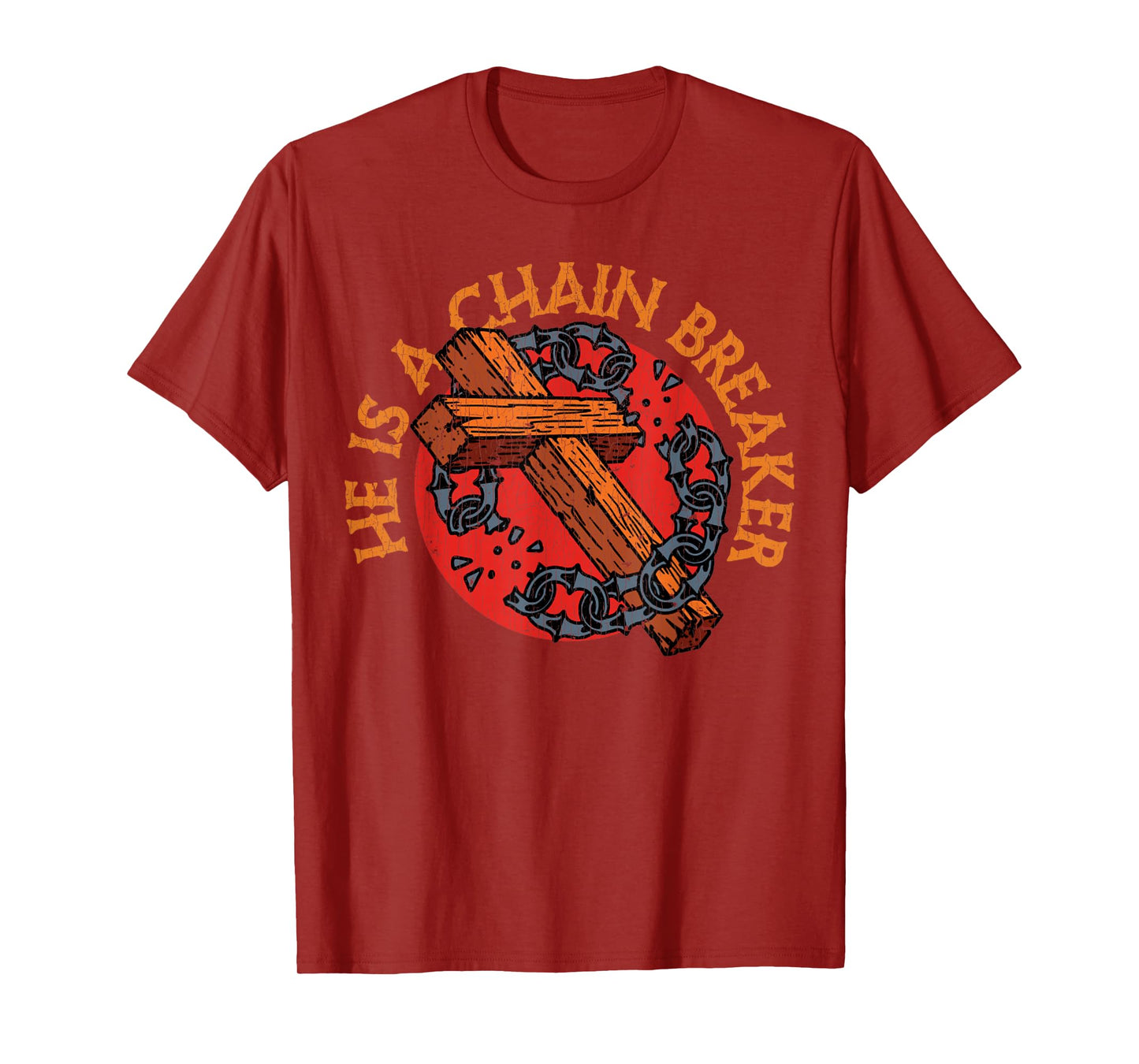 Vintage Christian Apparel Clothing Gifts Chain Breaker T-Shirt