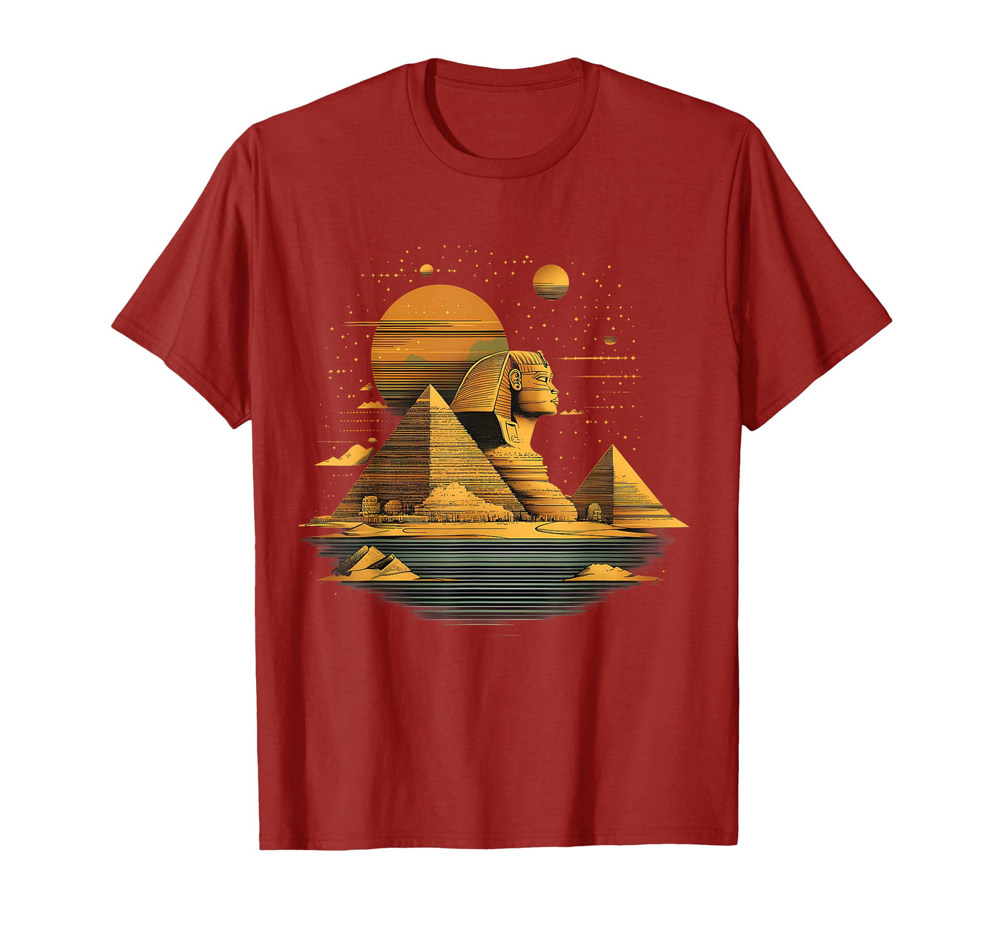 Ancient Egypt Tutankhamun Sphinx Pyramid Egypt Mythology T-Shirt