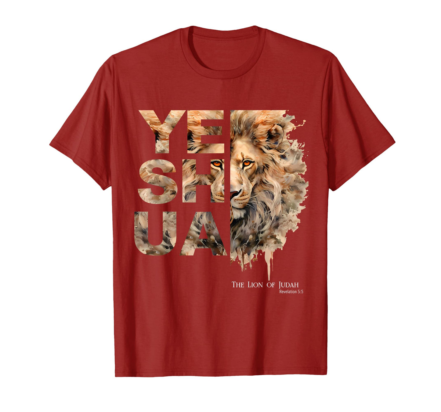 Yeshua, Lion of Judah, Jesus, God, Bible Verse, Revelation T-Shirt