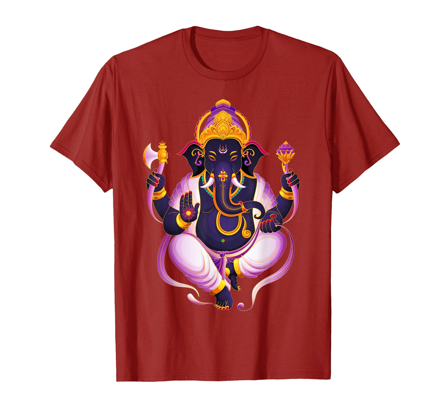 Hindu Ganesha Puja Elephant God India Meditation Yoga Murti T-Shirt