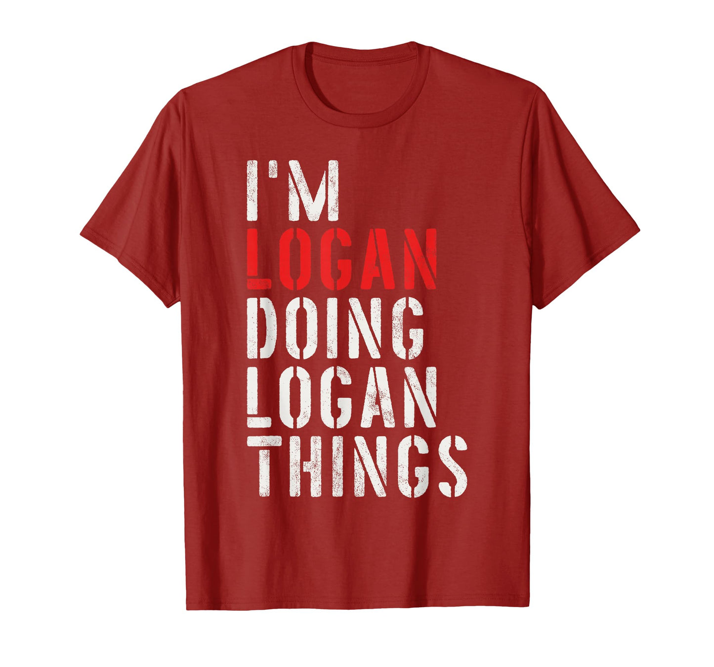 I'm Logan Doing Logan Things First Name Logan T-Shirt