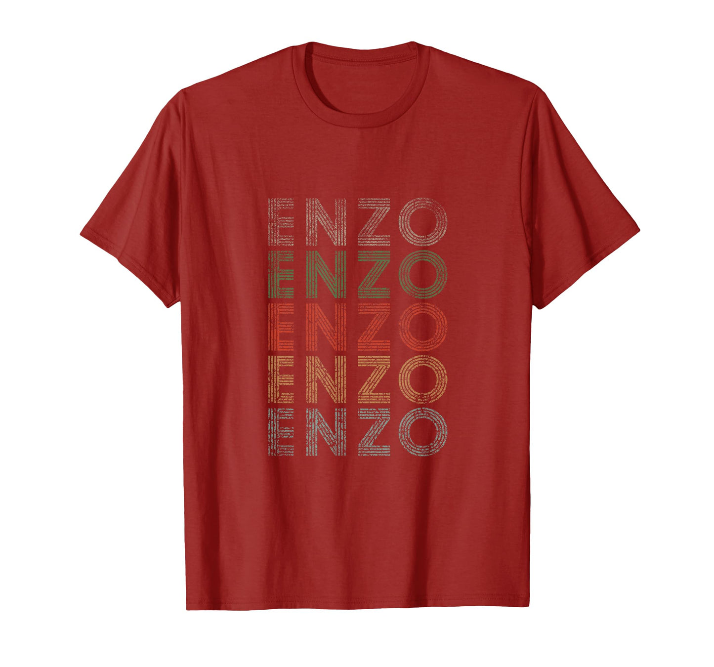 Enzo First Name Grunge Style Vintage Retro T-Shirt