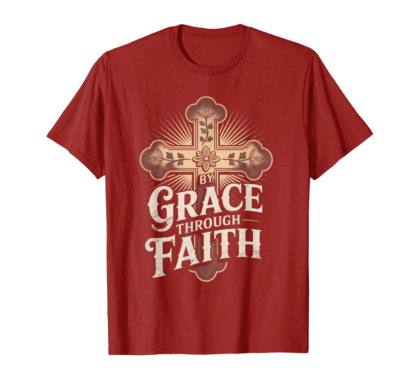 Saved by Grace Ephesians 2:8-9 Faithful Tee T-Shirt