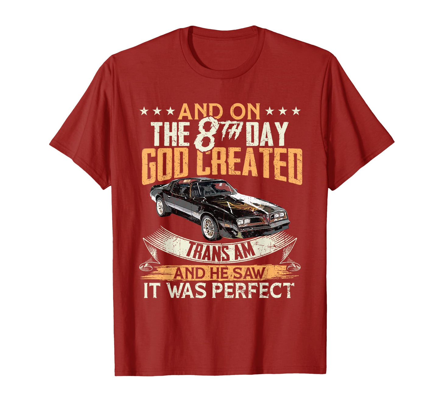 1977 77 trans am vintage black car 70s And on the day God T-Shirt