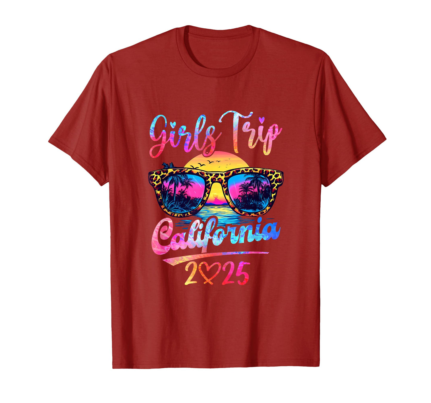 Girls Trip California 2025 Matching Summer Vacation Women T-Shirt