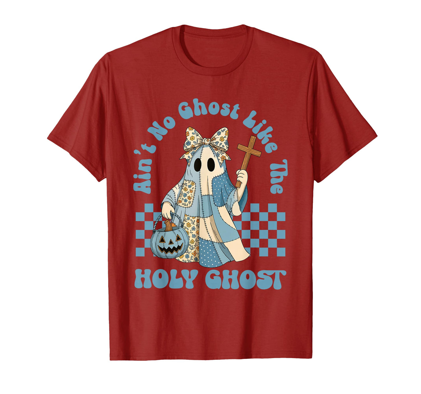 Groovy Aint No Ghost Like The Holy Ghost Christian Halloween T-Shirt