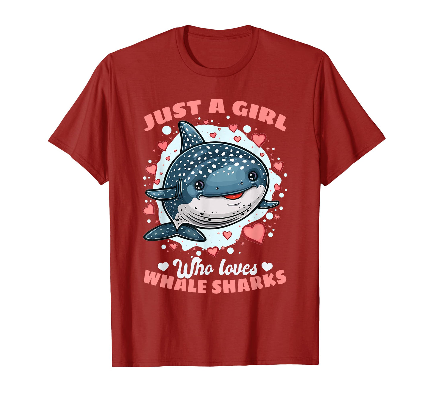 Funny Whale Shark Animal Just A Girl Who Loves Whale Sharks T-Shirt