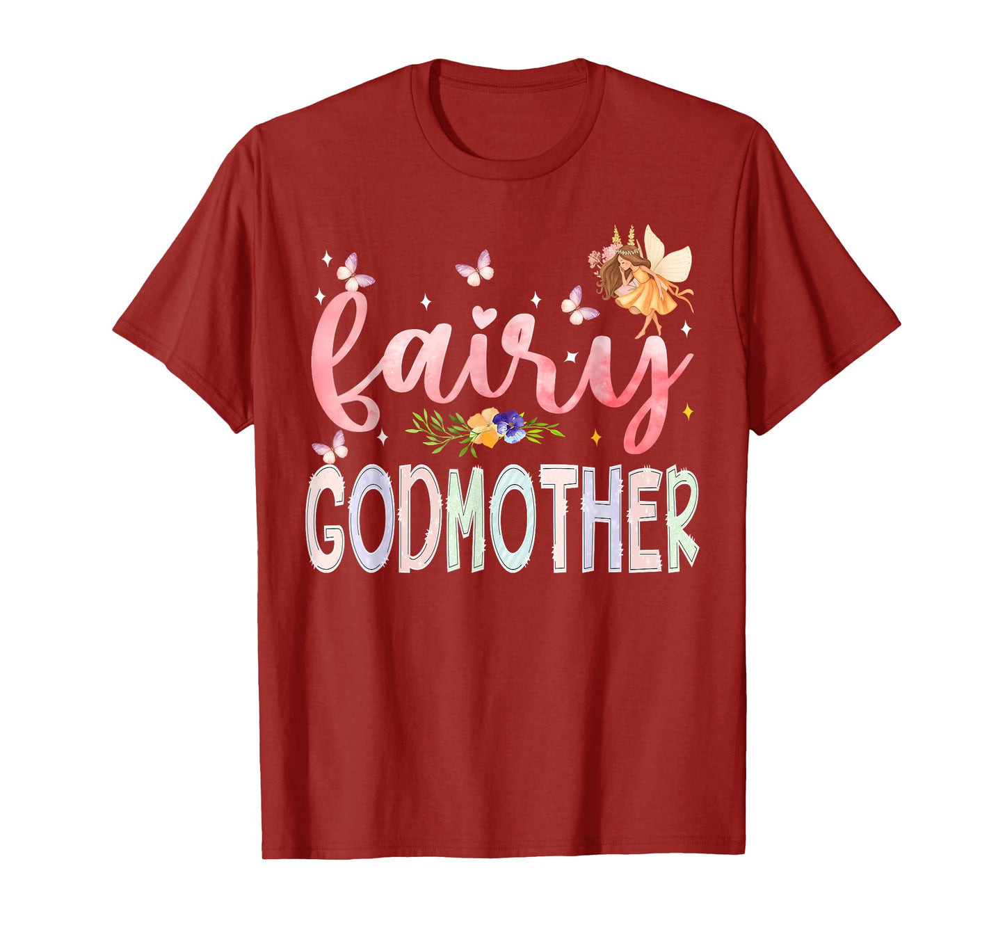 Fairy GodMother Magical Floral Birthday Girl Fairytale T-Shirt