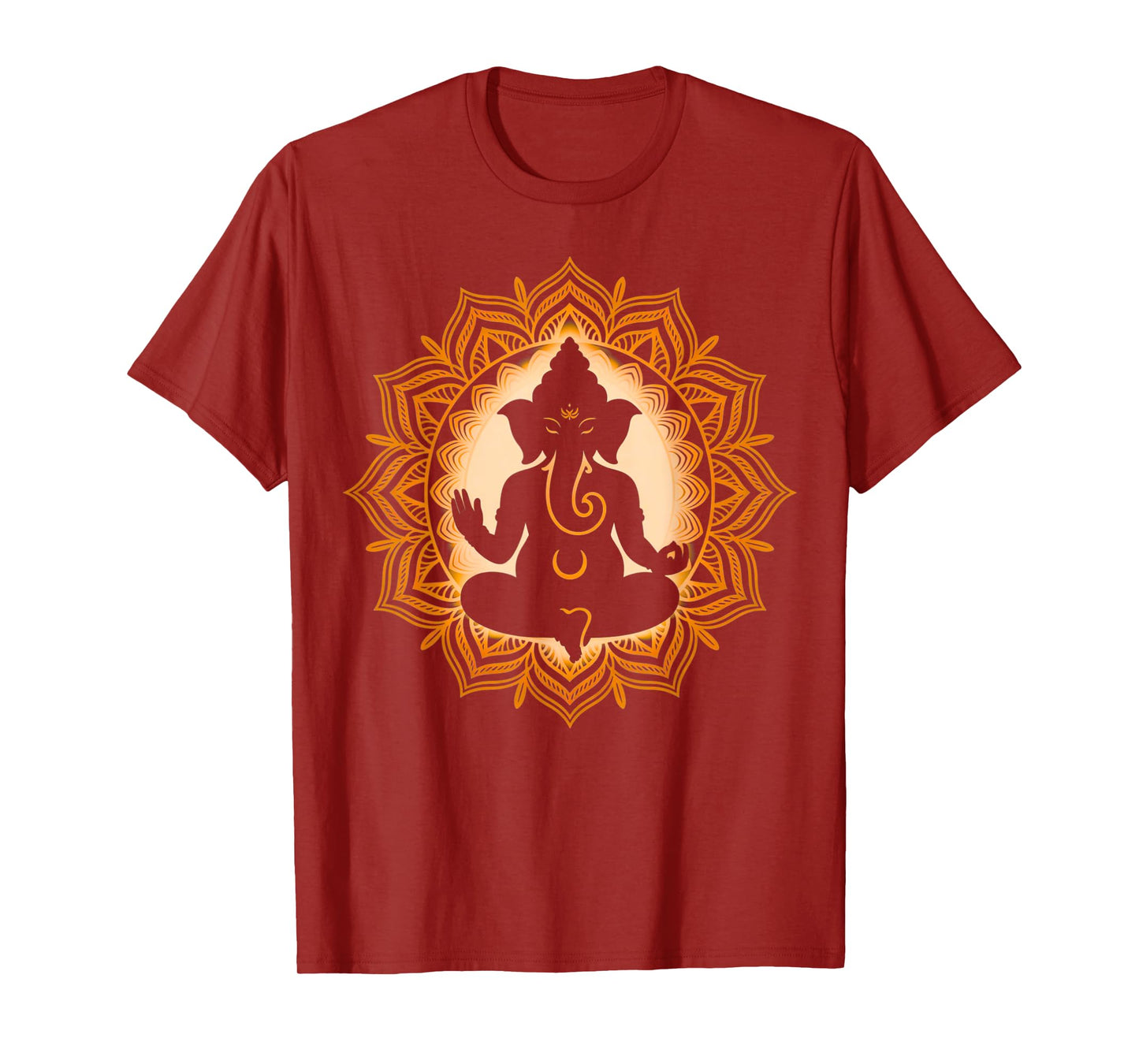 Hindu Ganesha Puja Elephant God India Meditation Yoga Murti T-Shirt