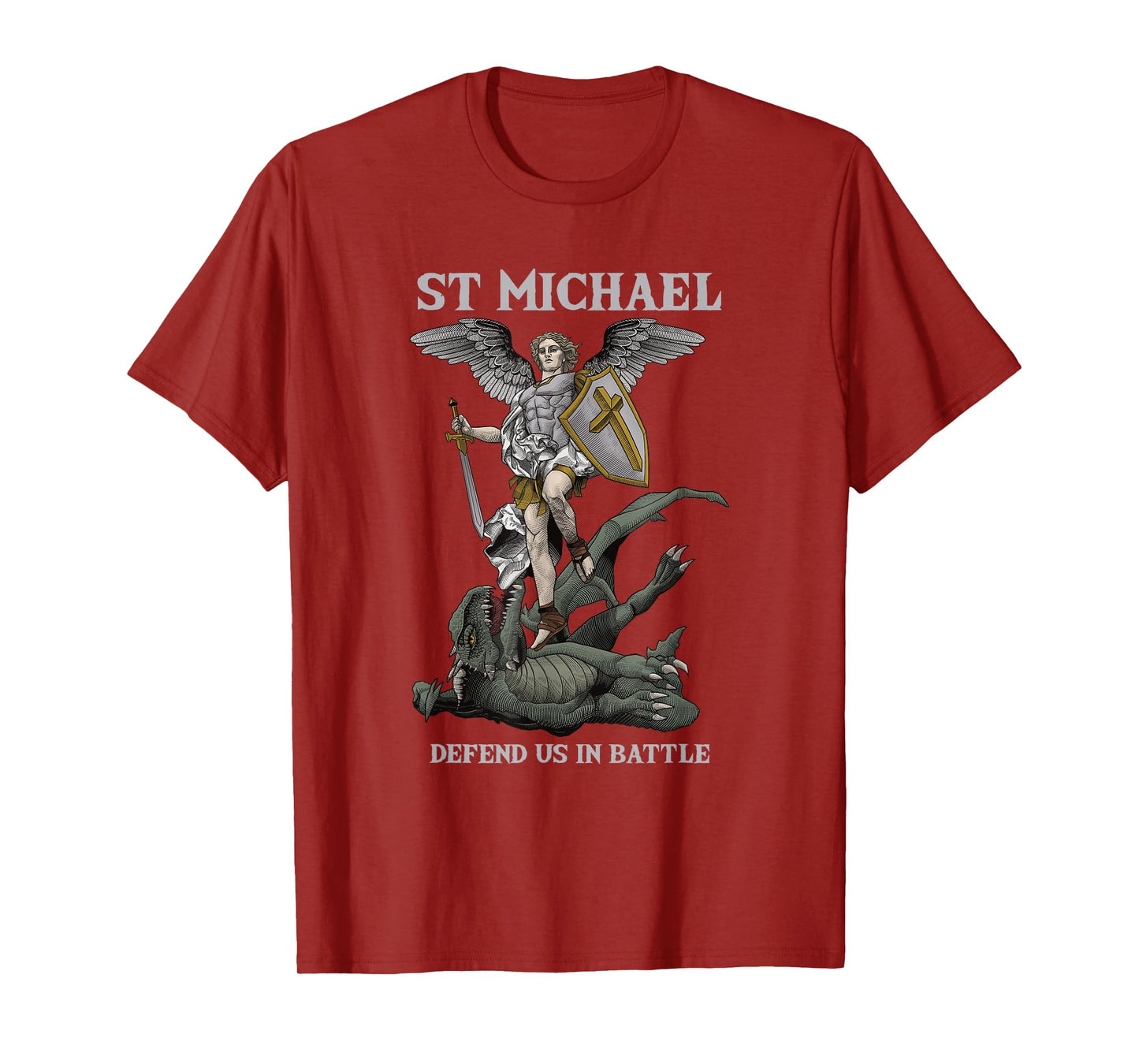 Saint Michael the Archangel defend us in battle T-Shirt
