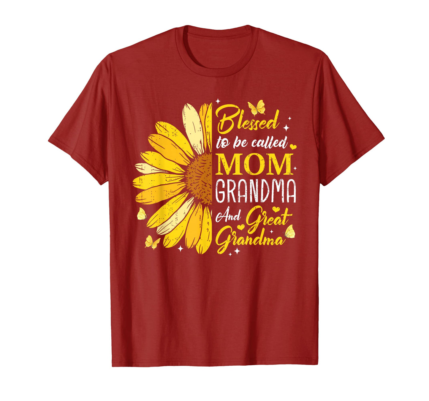 Blessed To Be Called Mom Grandma Great Grandma Mother's Day T-Shirt